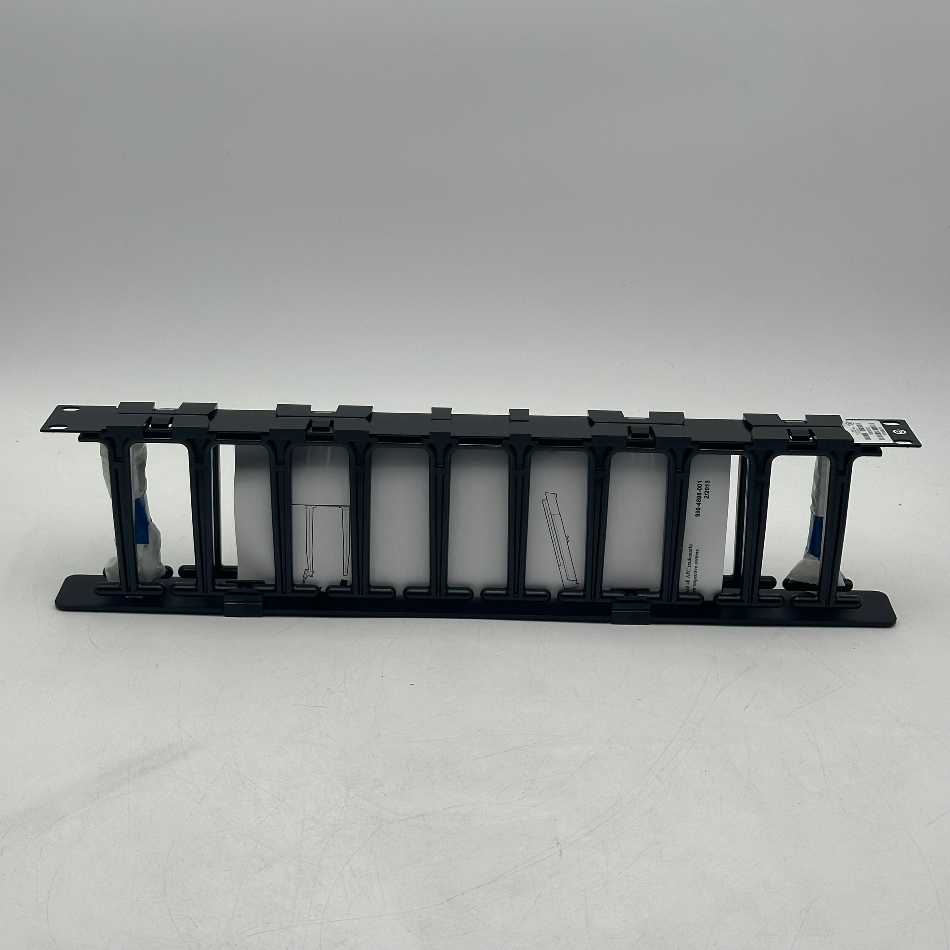 APC AR8602A Horizontal Cable Manager 1U x 4" Fingers Single Side w/Cover