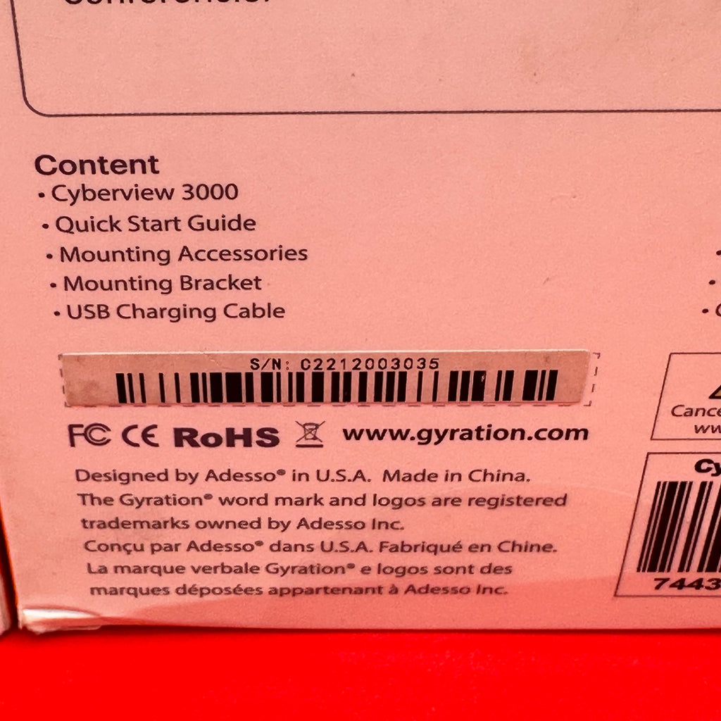 Gyration CyberView 3000 - 3MP Smart WiFi Doorbell - White - New In Box
