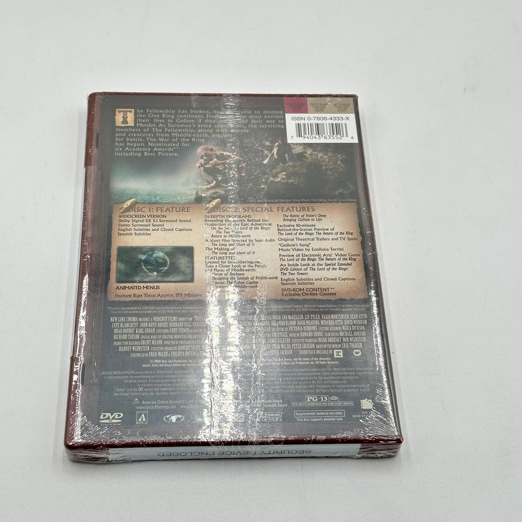 The Lord Of The Rings Motion Picture Trilogy DVD Set - 3 Movies (2 Brand New, 1 Open)