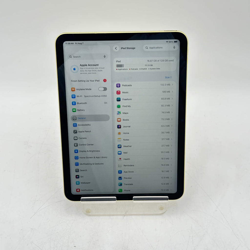 Apple iPad 11th Gen A3354 128GB Wi-Fi Yellow