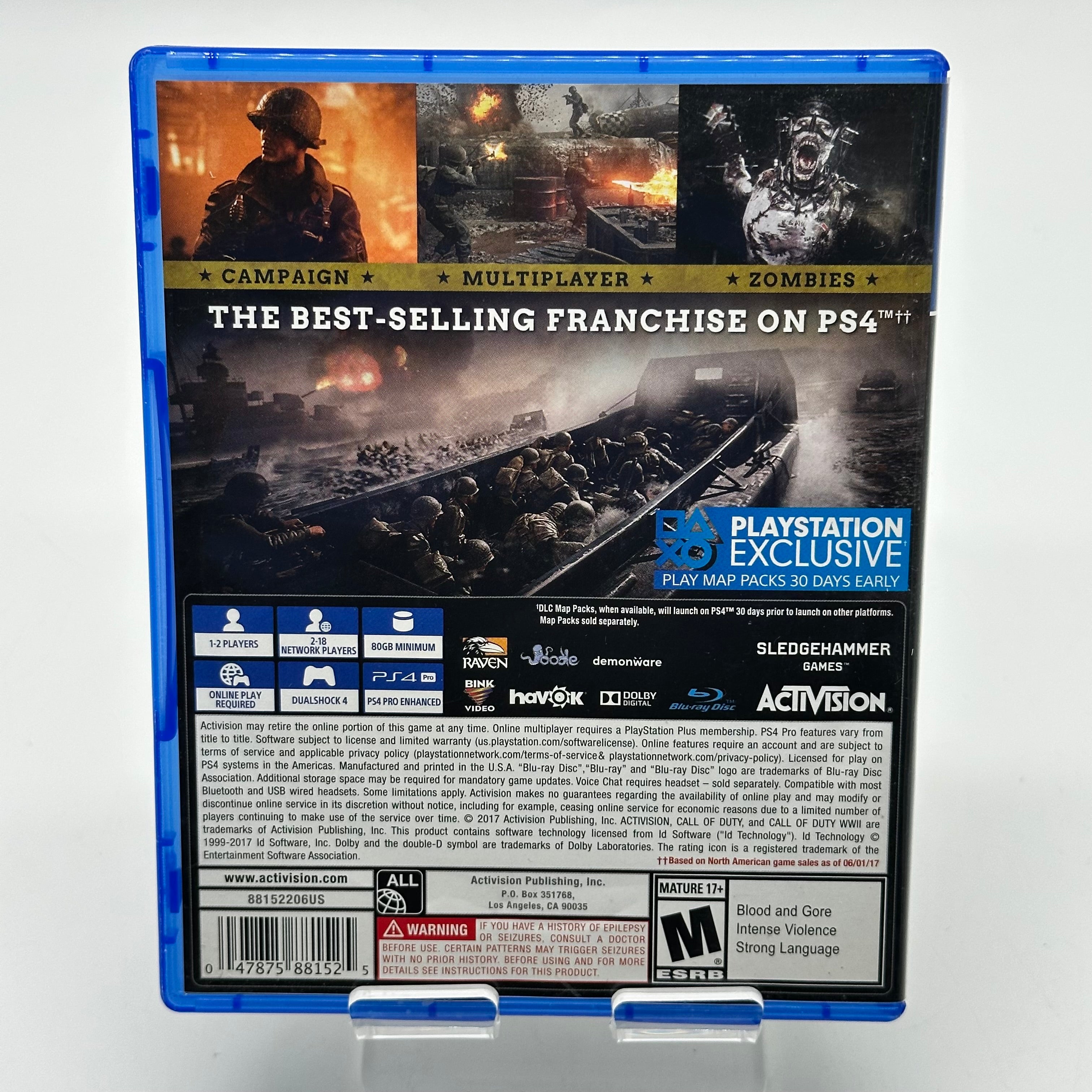 Playstation 4 Call of Duty WWII Video Game