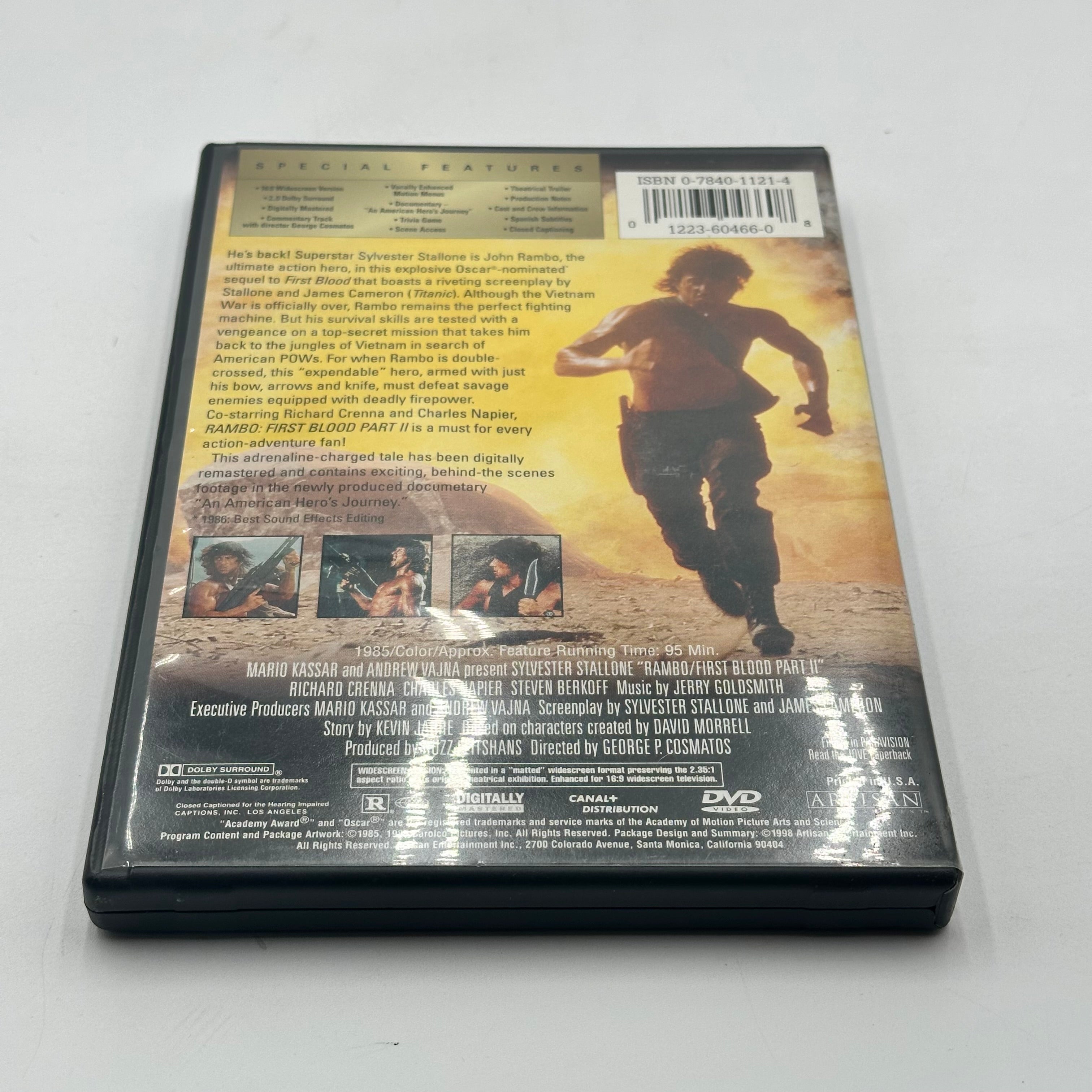Artisan Rambo Collector's Pack DVD Disc