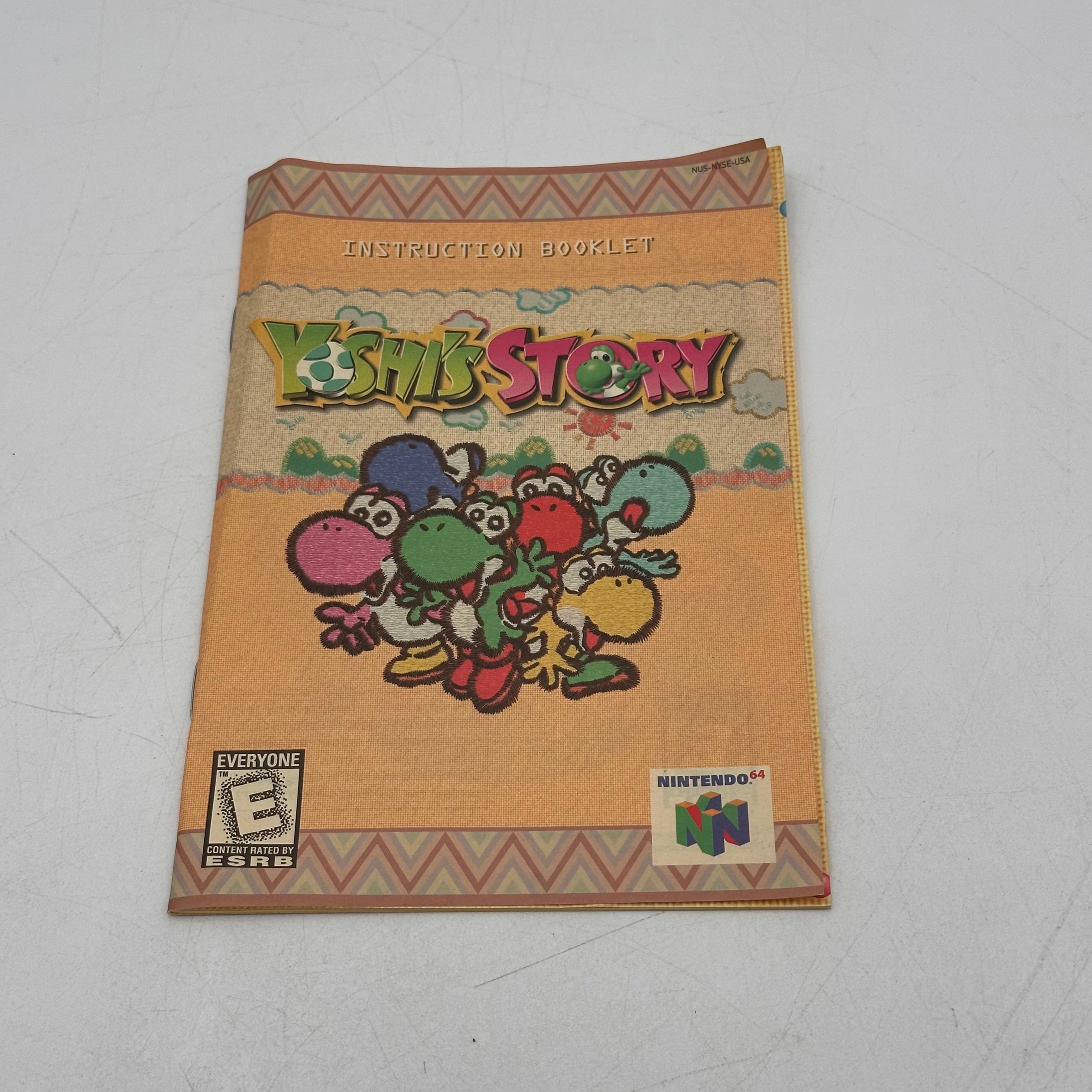 Nintendo Yoshi's Story Nintendo 64 N64 Authentic Instruction Manual Booklet Only