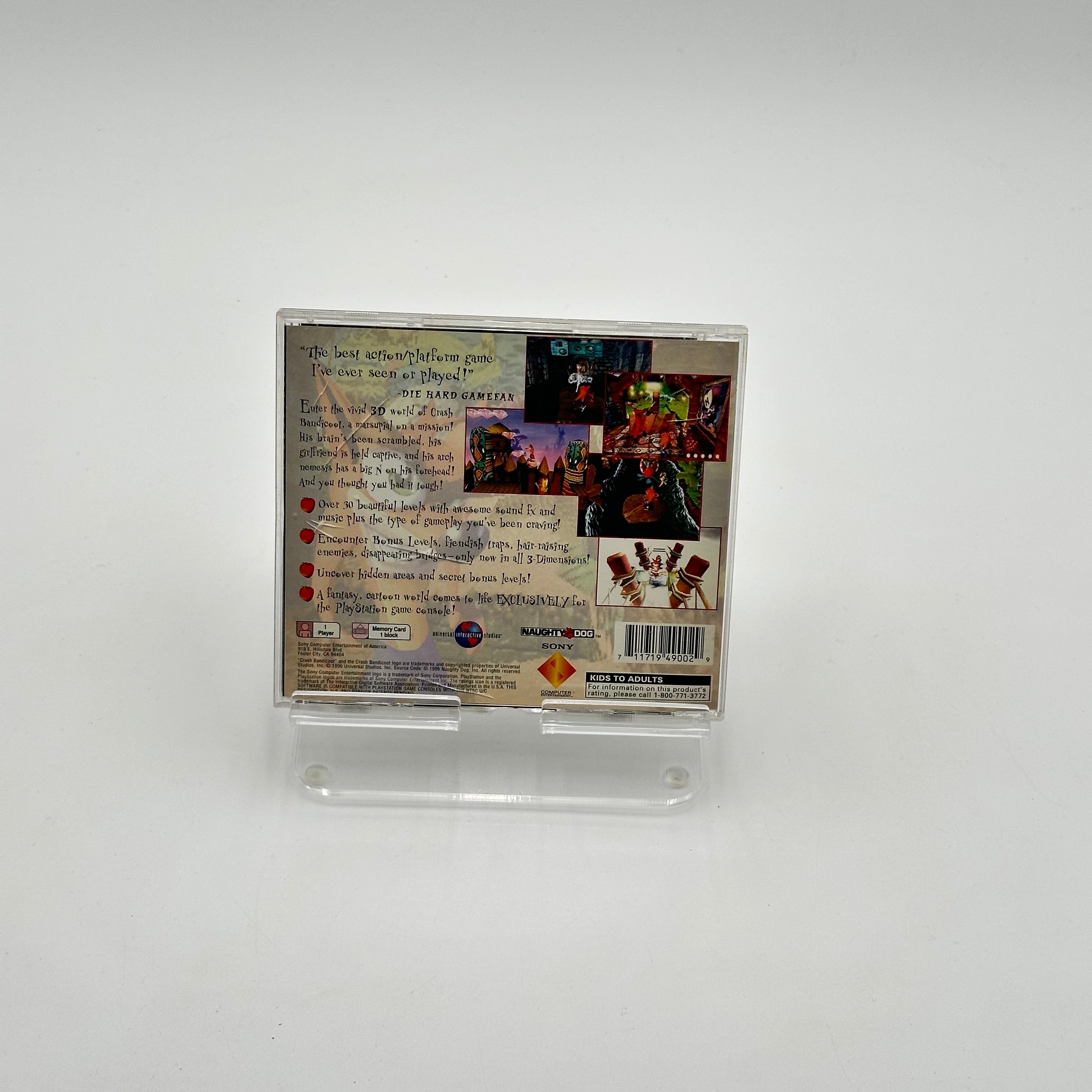 Playstation Crash Bandicoot Video Game