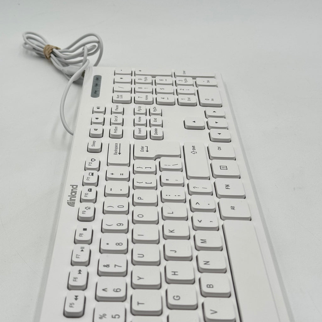 INLAND J9892 White Keyboard