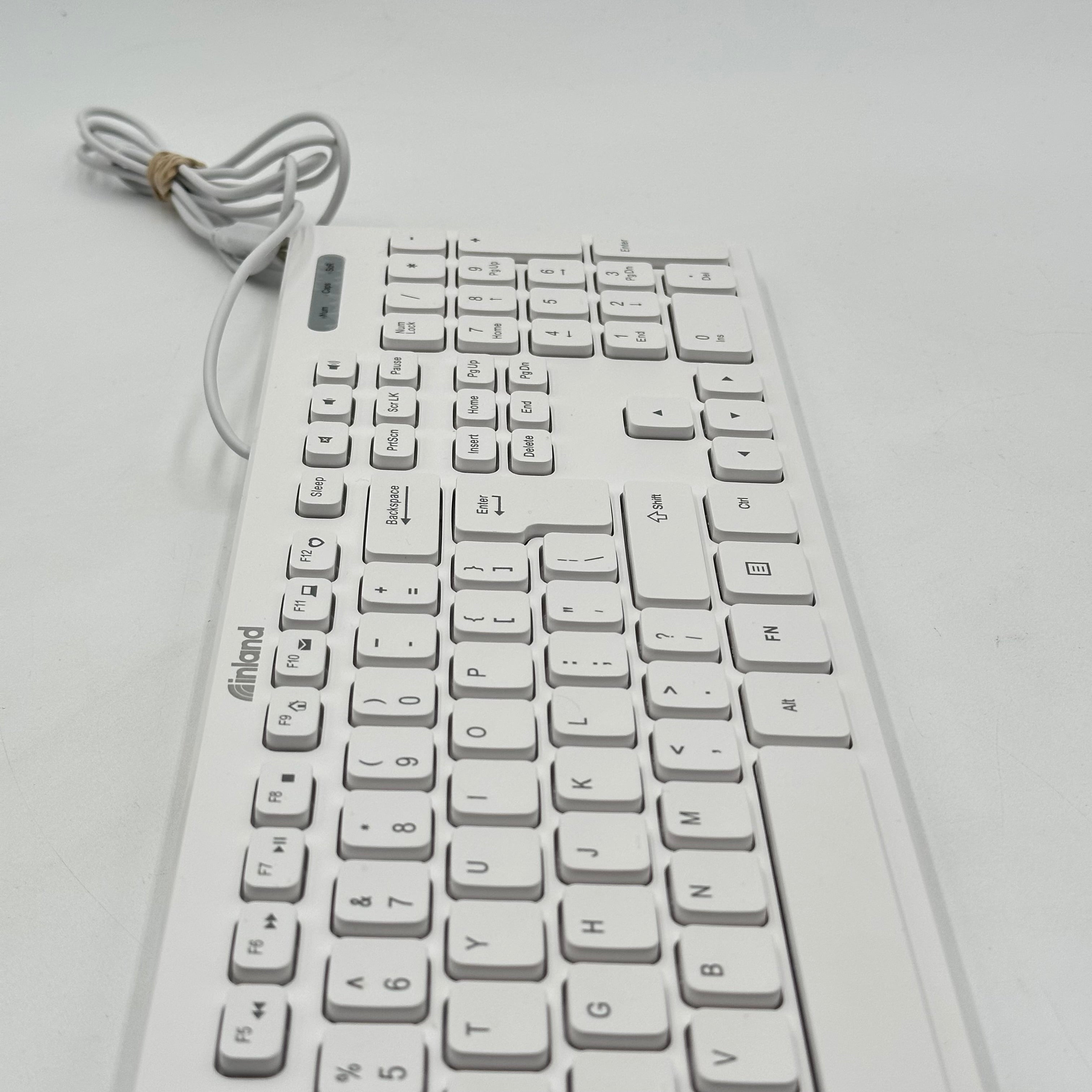 INLAND J9892 White Keyboard