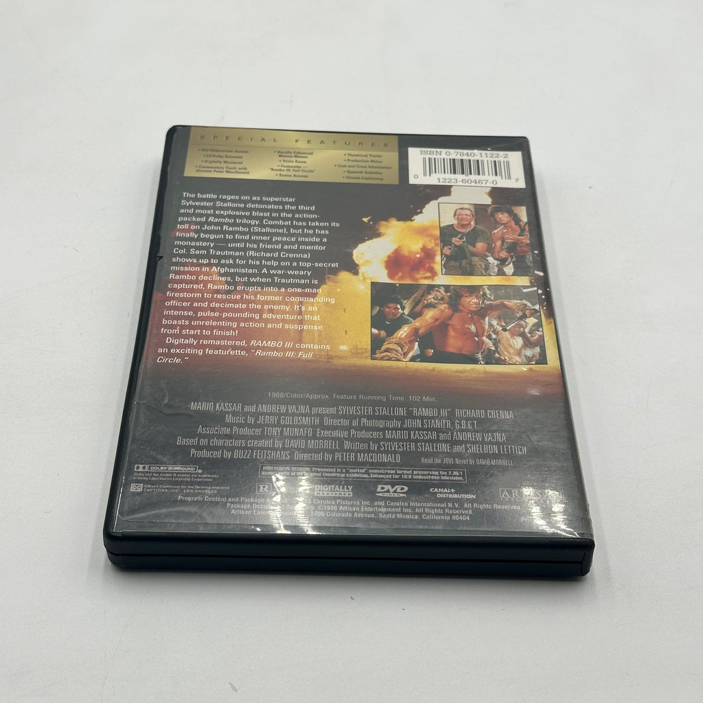 Artisan Rambo Collector's Pack DVD Disc