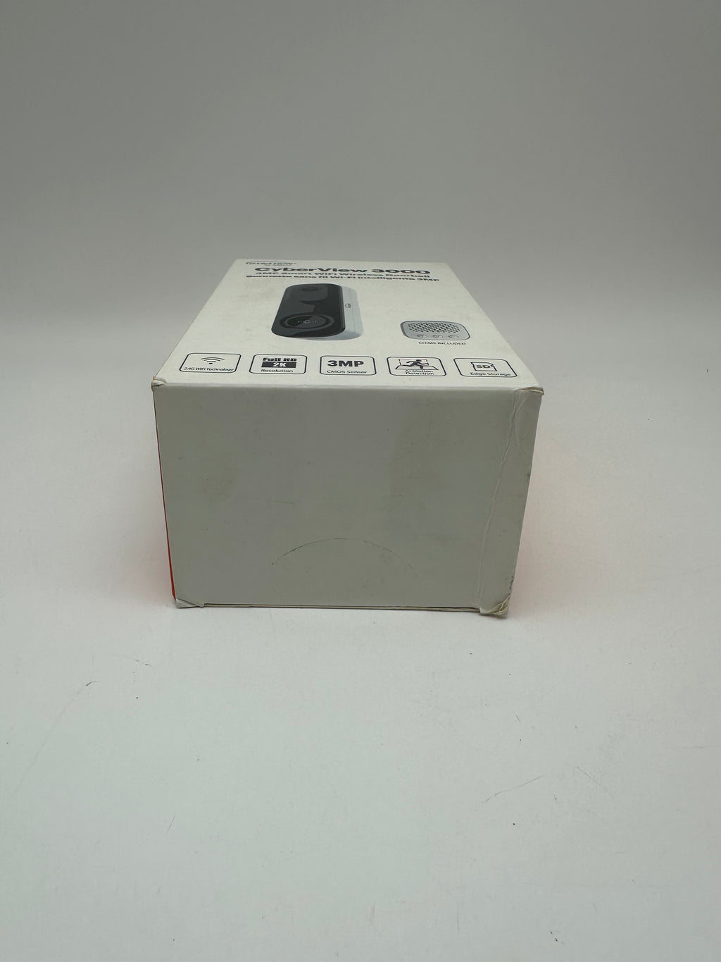 Gyration CyberView 3000 - 3MP Smart WiFi Doorbell - White - New In Box