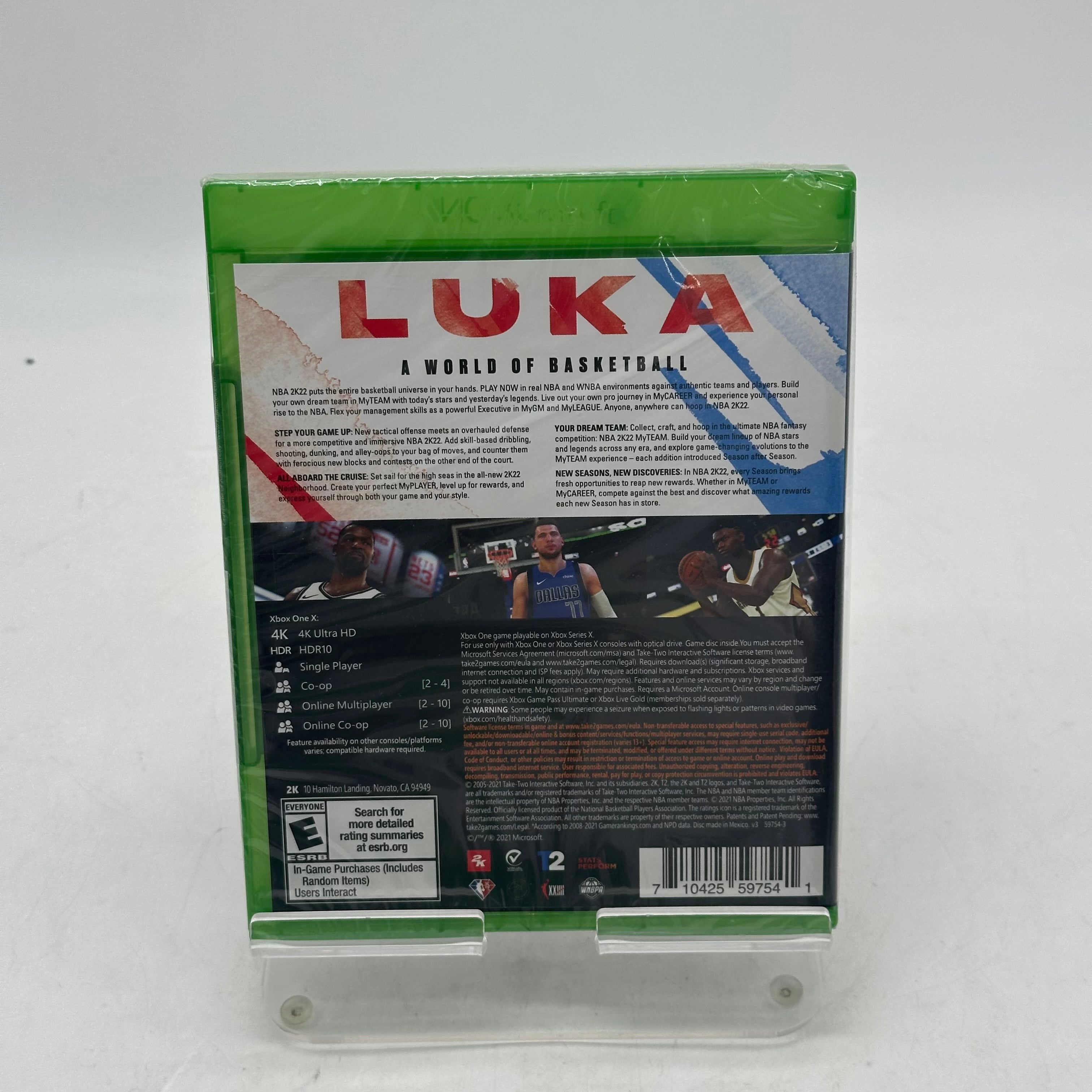 NBA 2K22 Xbox One XONE - New In Box Cartridge