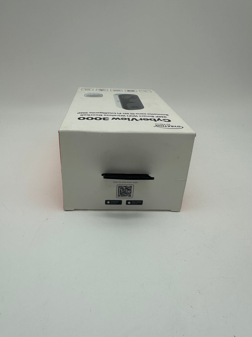 Gyration CyberView 3000 - 3MP Smart WiFi Doorbell - White - New In Box