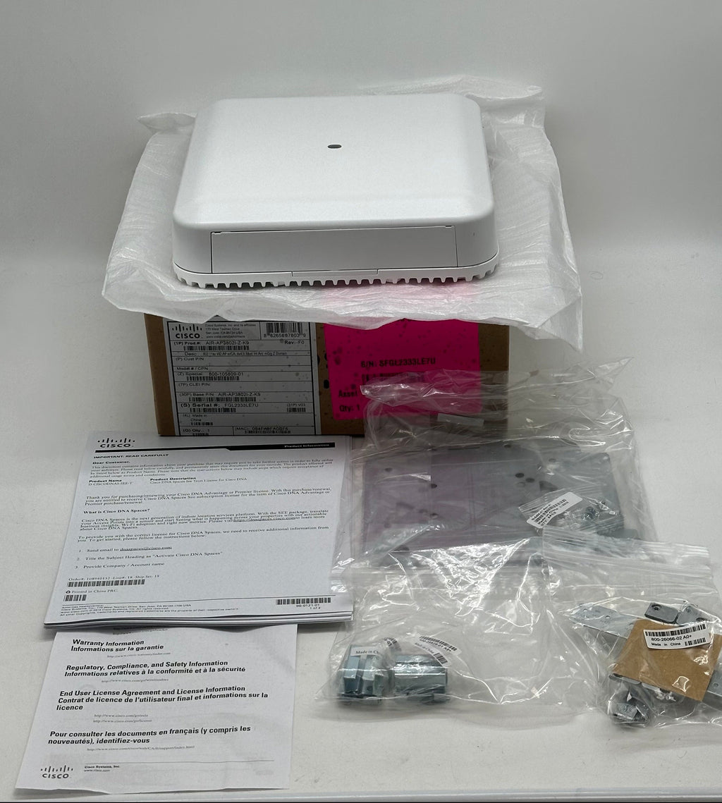 Used Cisco Aironet 3802i Wireless Access Point AIR-AP3802I-Z-K9