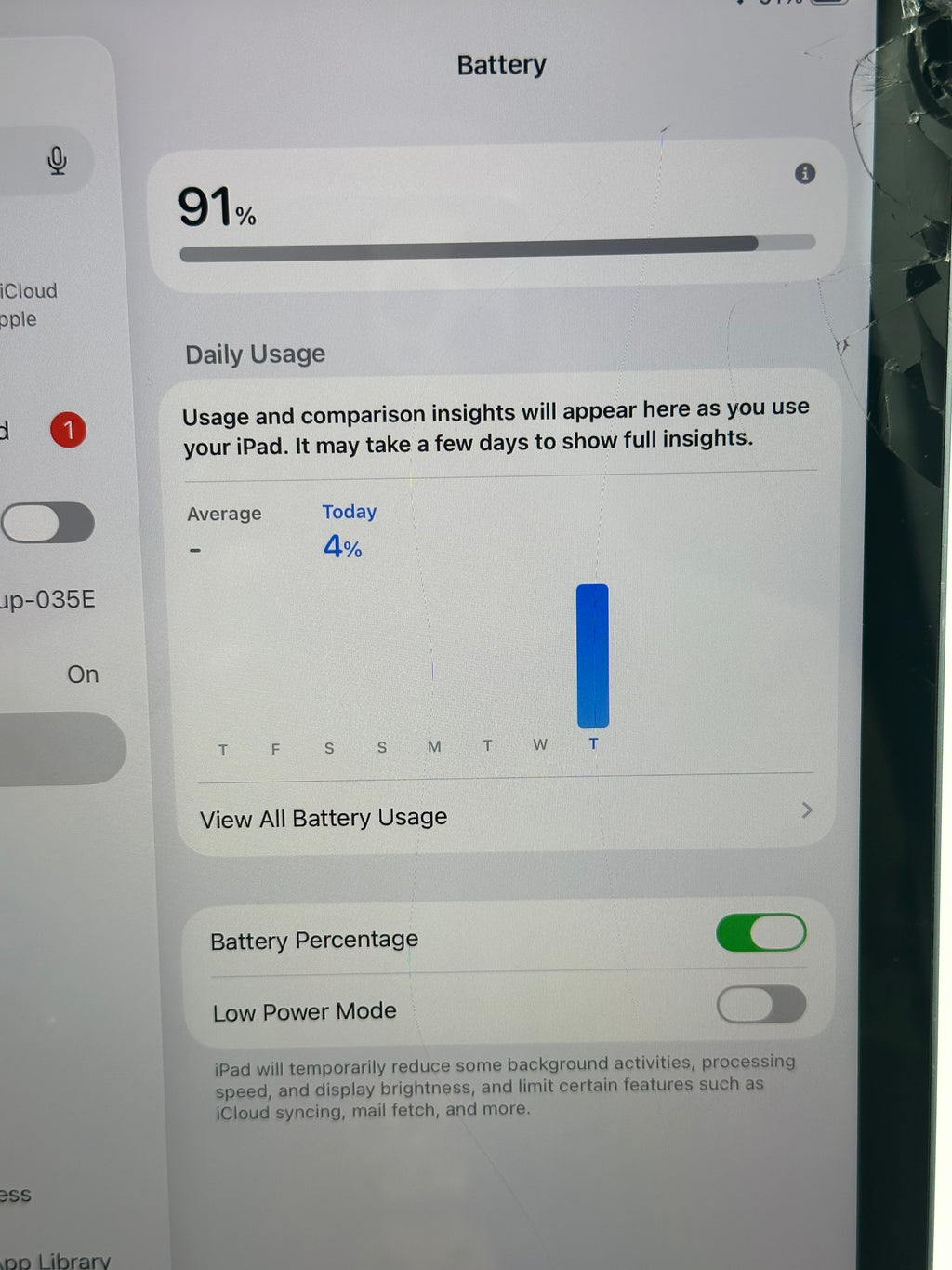 Apple iPad Air (4th Gen) A2316 (2020) 64GB Wi-Fi Only - Used  Blue