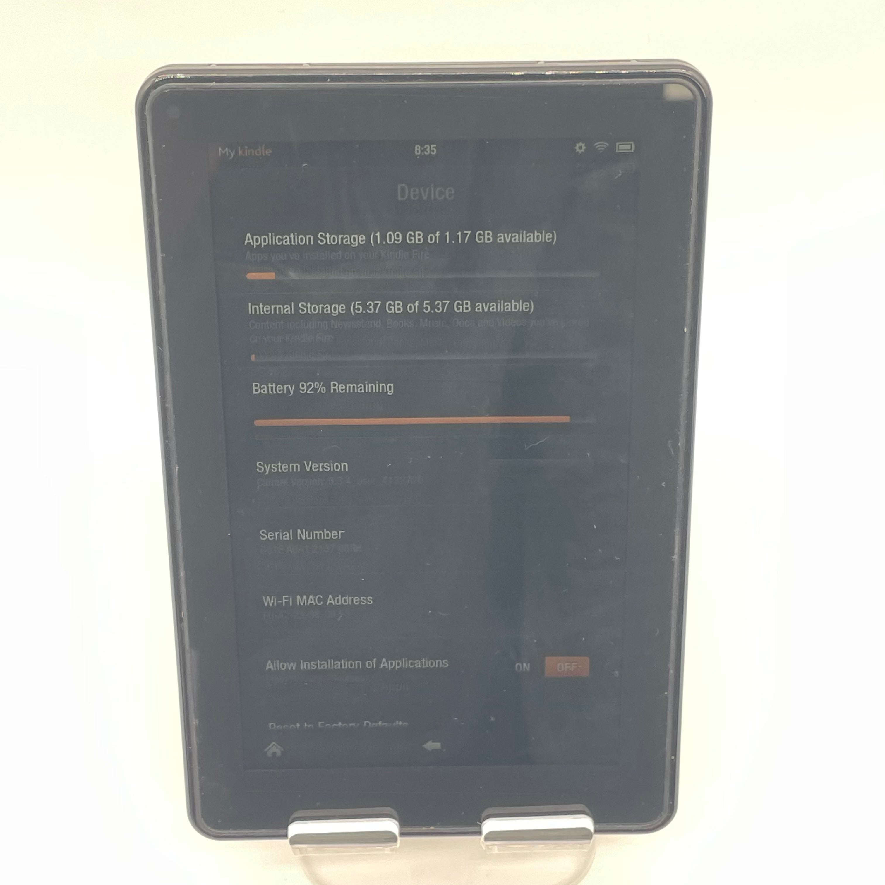 Broken Amazon Kindle Fire Model D01400 Tablet 6GB