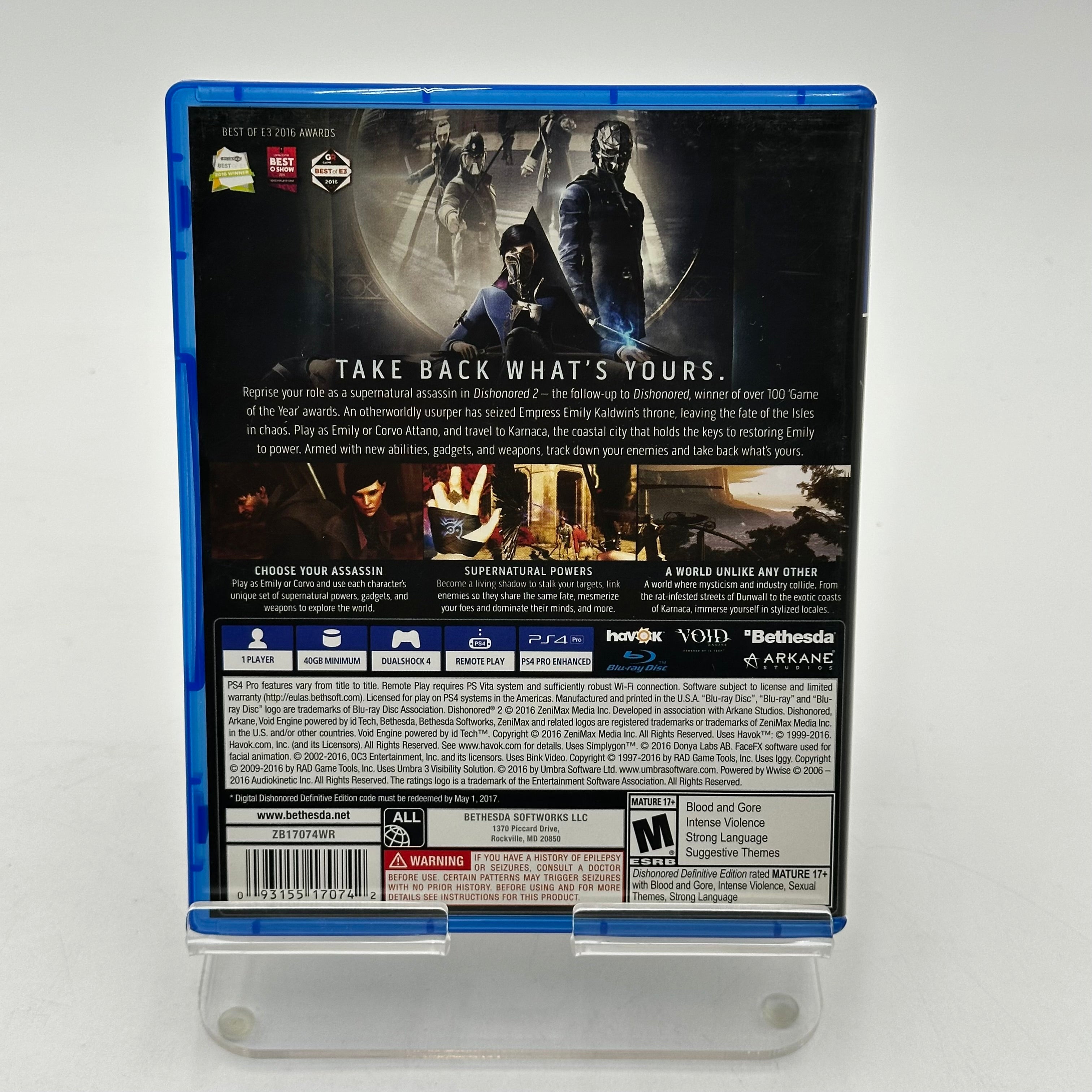 Playstation 4 Dishonored 2 Limited Edition