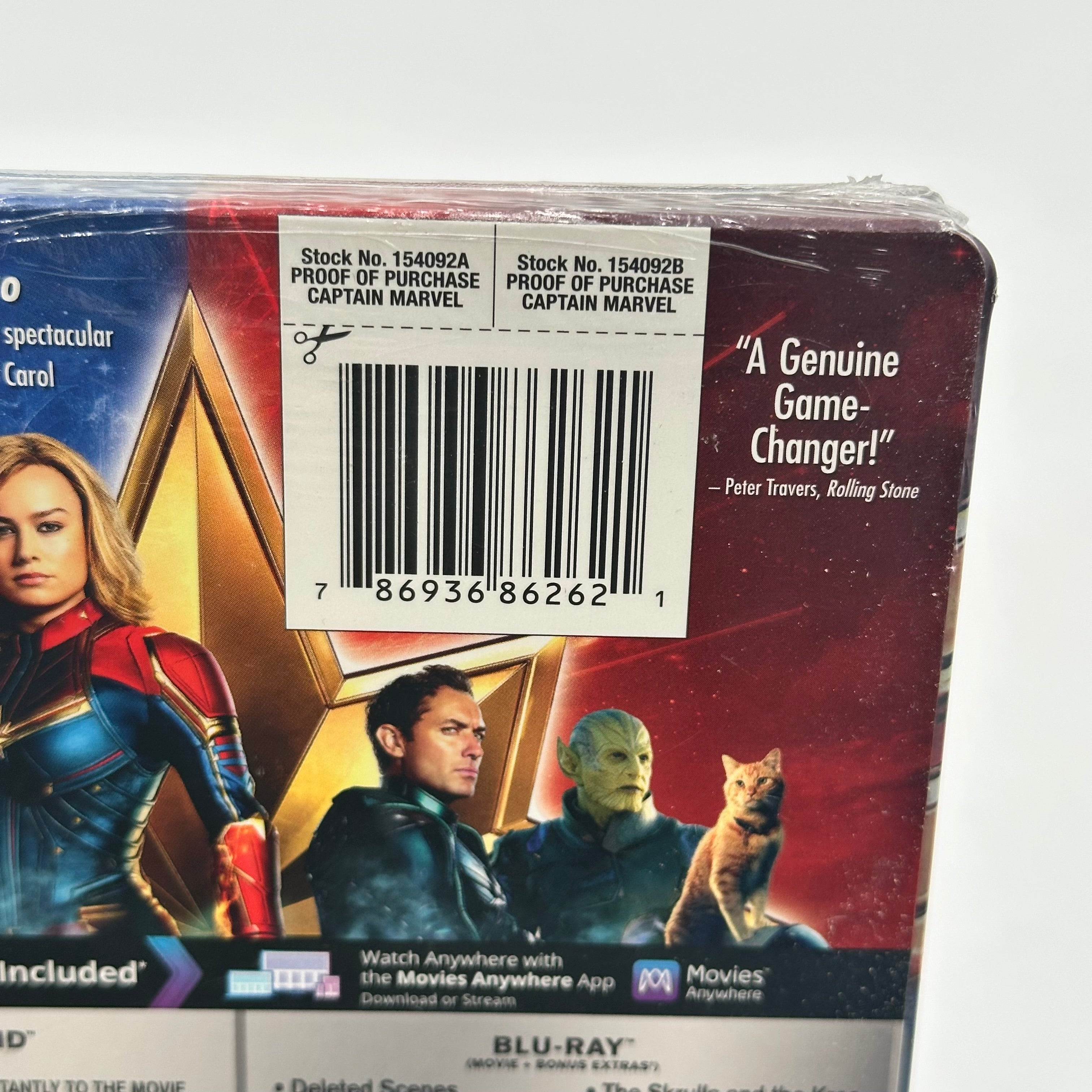 4K Ultra HD Captain Marvel Steelbook DVD - New In Box - Space Gray
