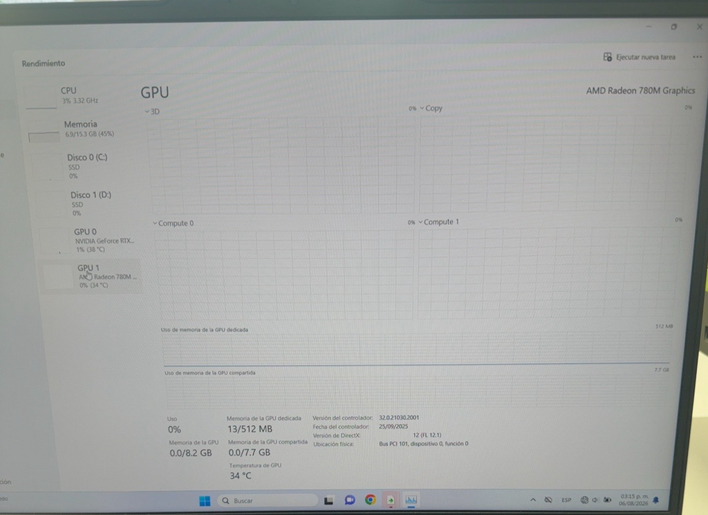 Lenovo Legion 5 15AHP10 Ryzen 7 260 RTX 5060 16GB 512GB+1TB Black