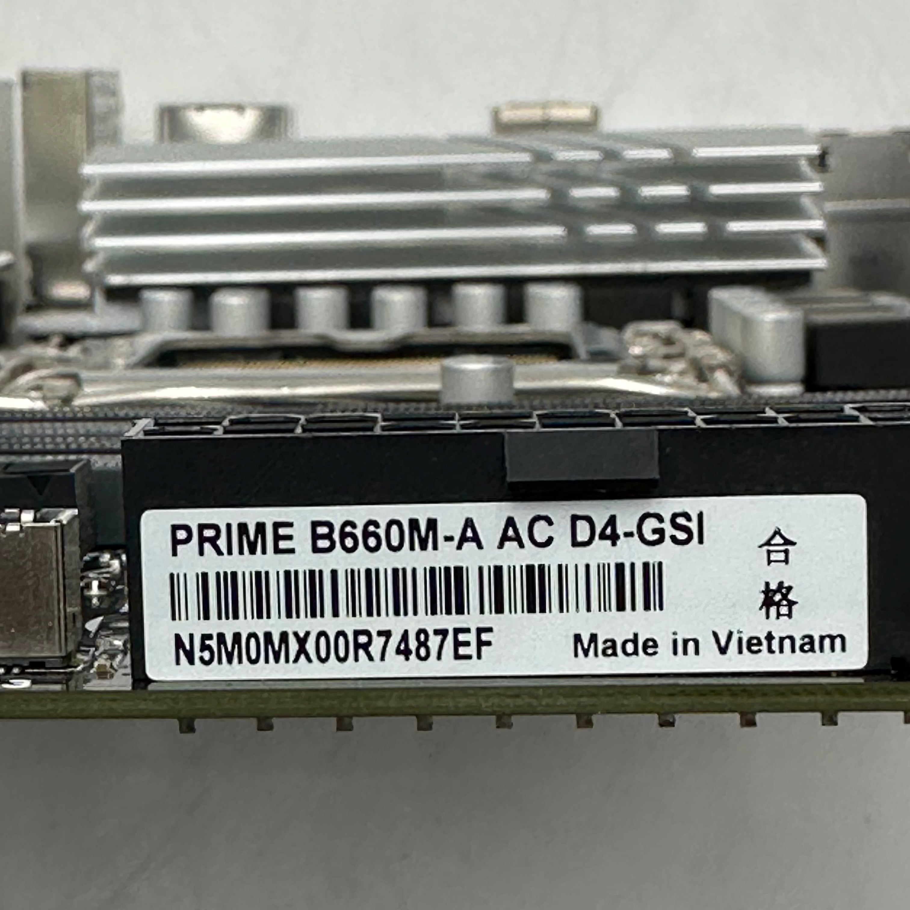 Asus PRIME B660M-A AC D4 -GSI Motherboard Black