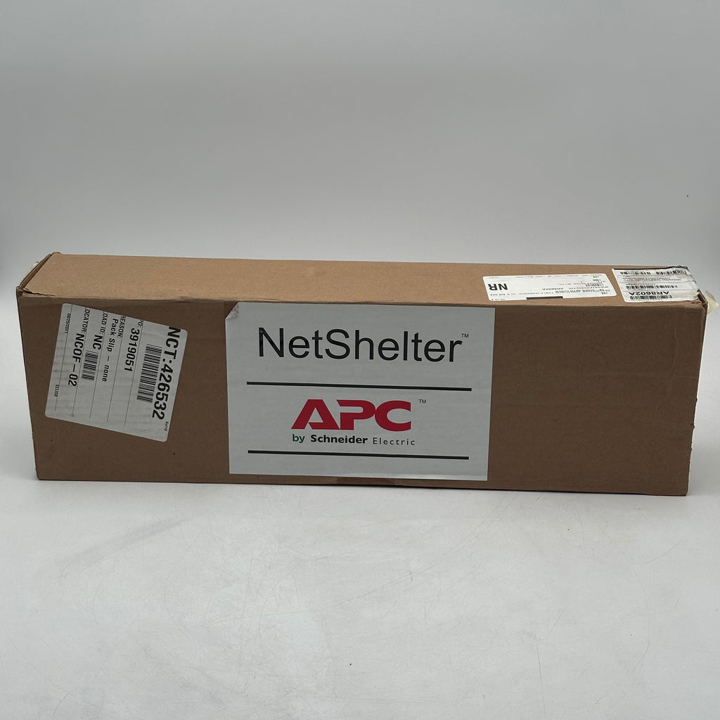 APC AR8602A Horizontal Cable Manager 1U x 4" Fingers Single Side w/Cover