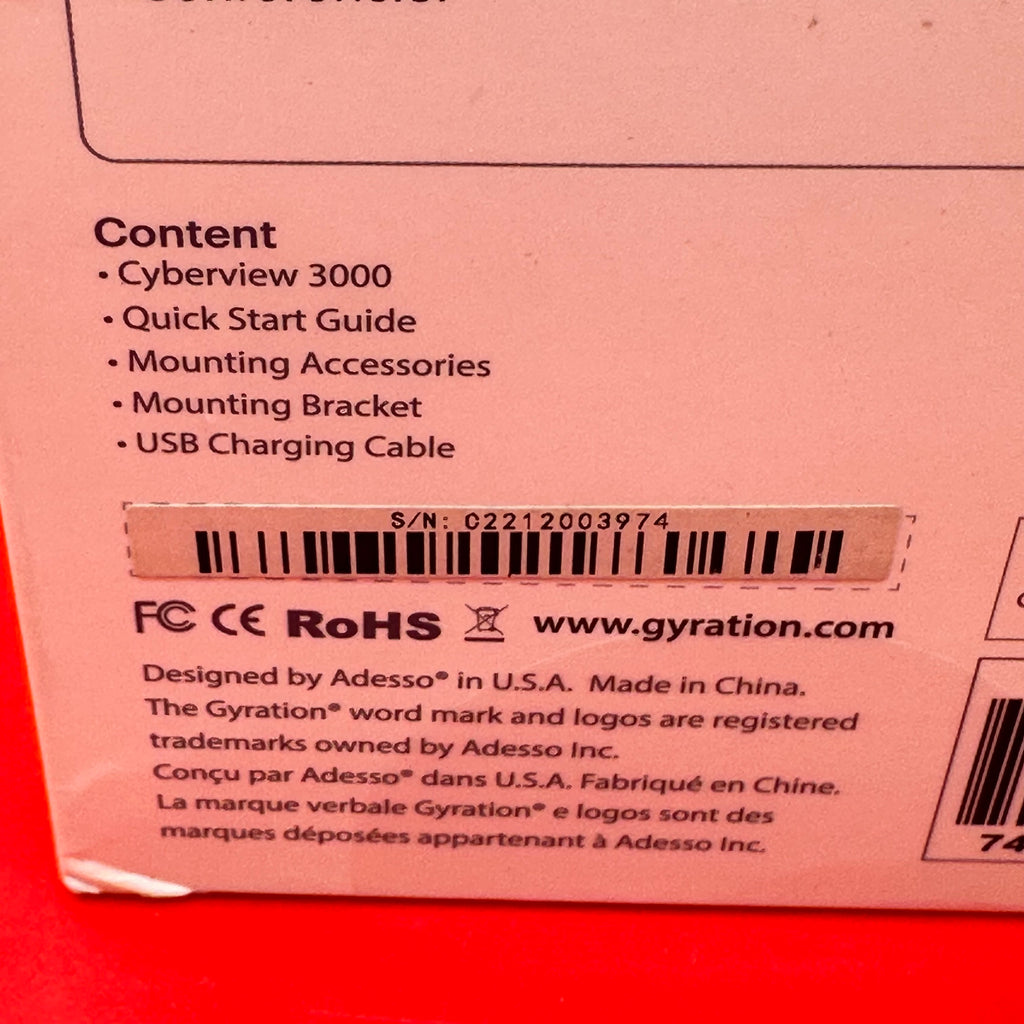 Gyration CyberView 3000 - 3MP Smart WiFi Doorbell - White - New In Box