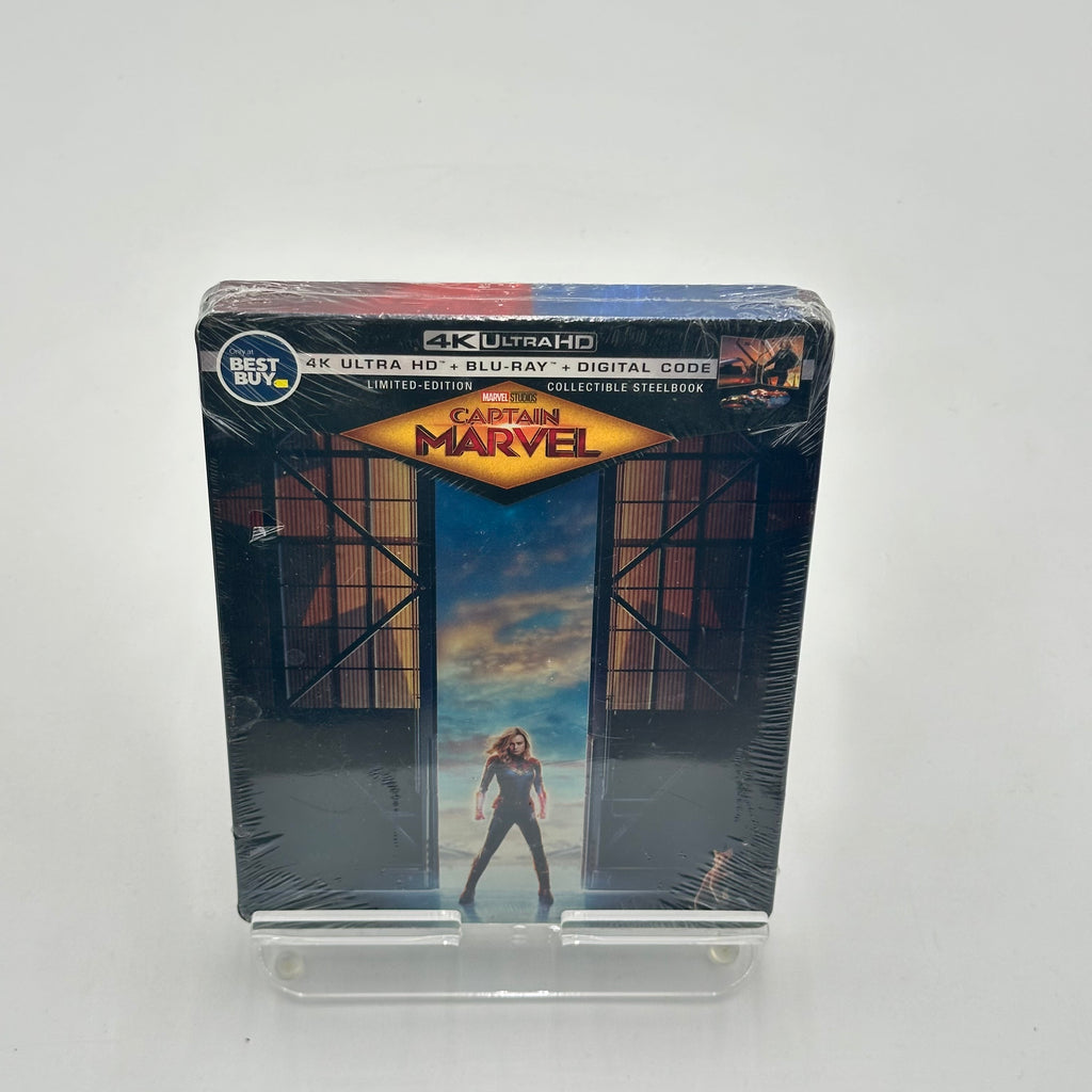 4K Ultra HD Captain Marvel Steelbook DVD - New In Box - Space Gray