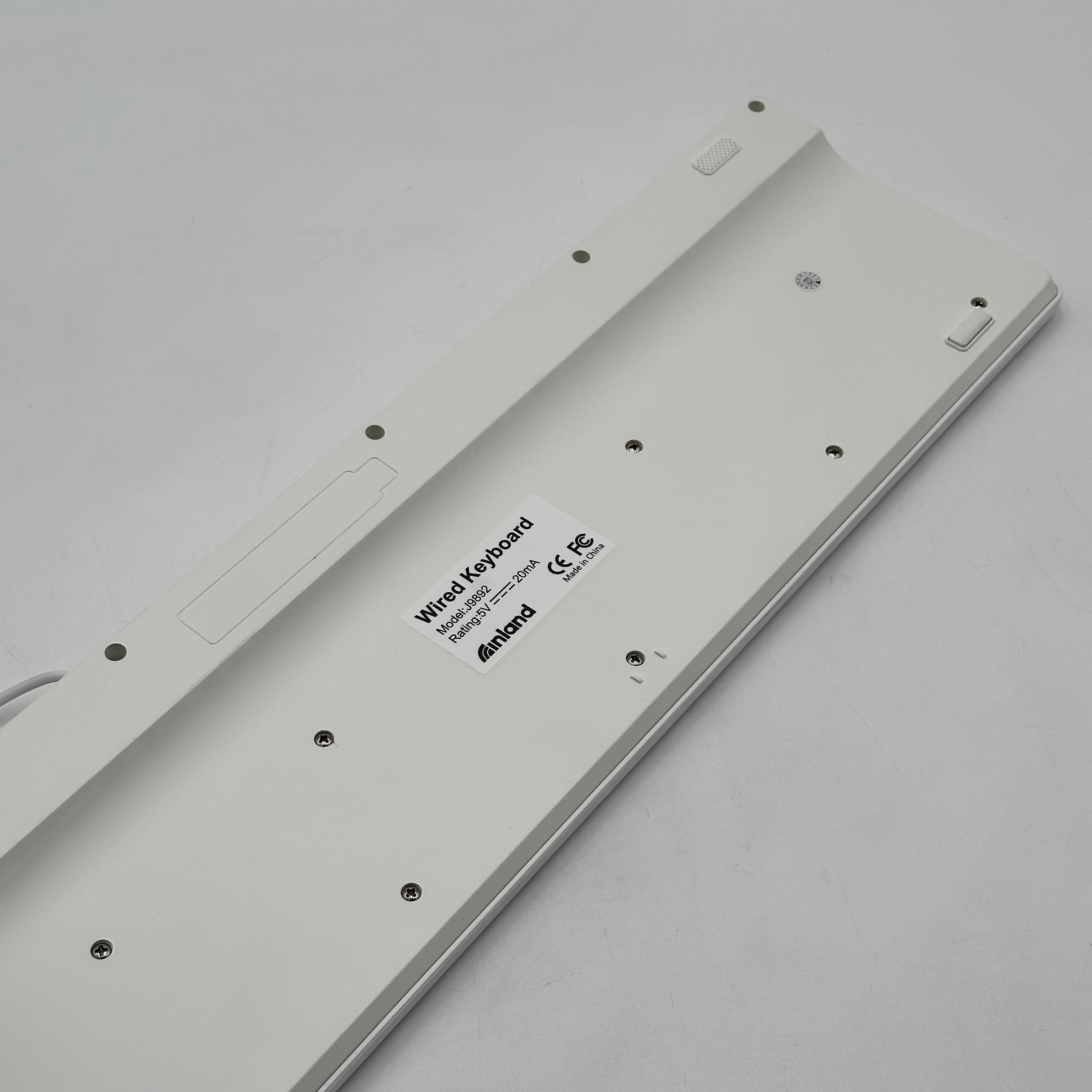 INLAND J9892 White Keyboard