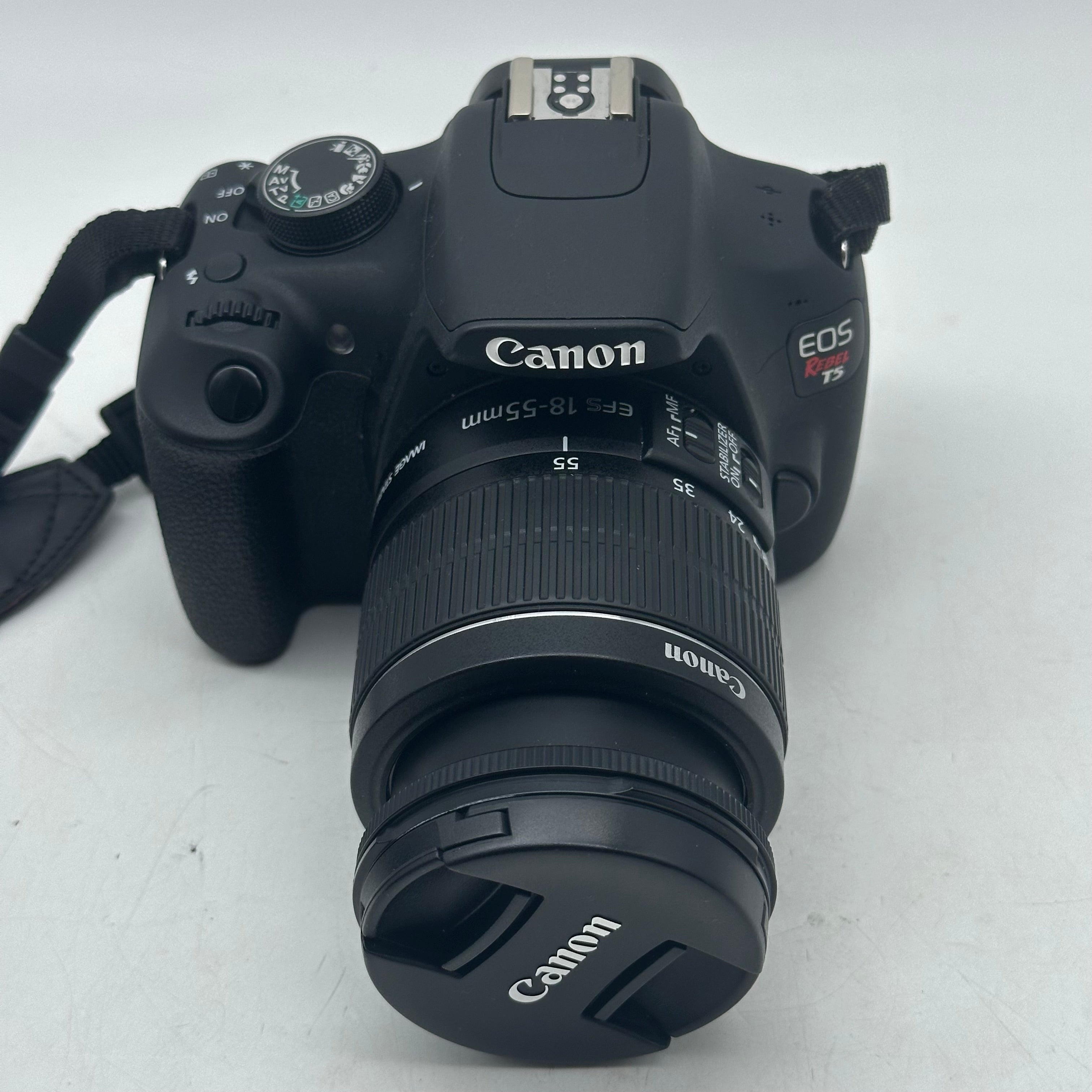 Canon EOS Rebel T5 Digital Camera w/ 18-55mm and 75-300mm Lenses