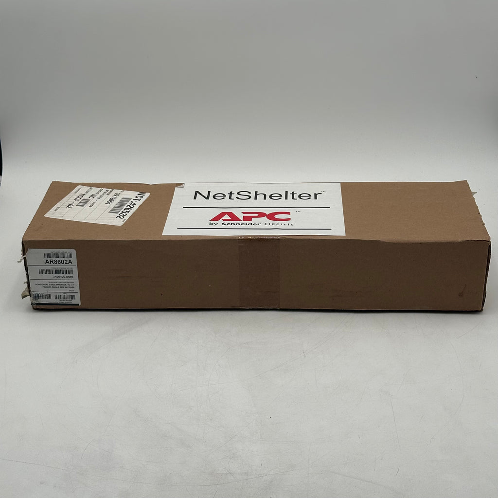 APC AR8602A Horizontal Cable Manager 1U x 4" Fingers Single Side w/Cover