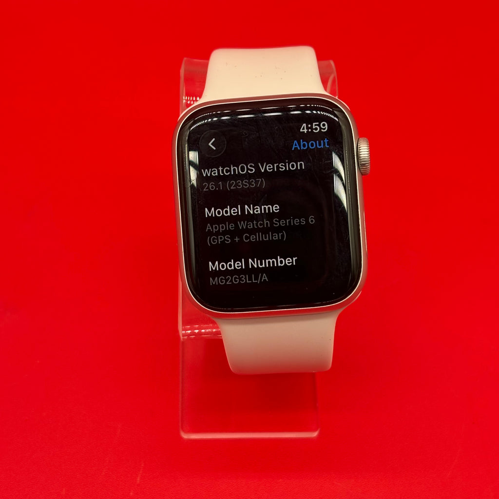 Apple Watch Series 6 Cellular A2294 44mm Silver Unlocked