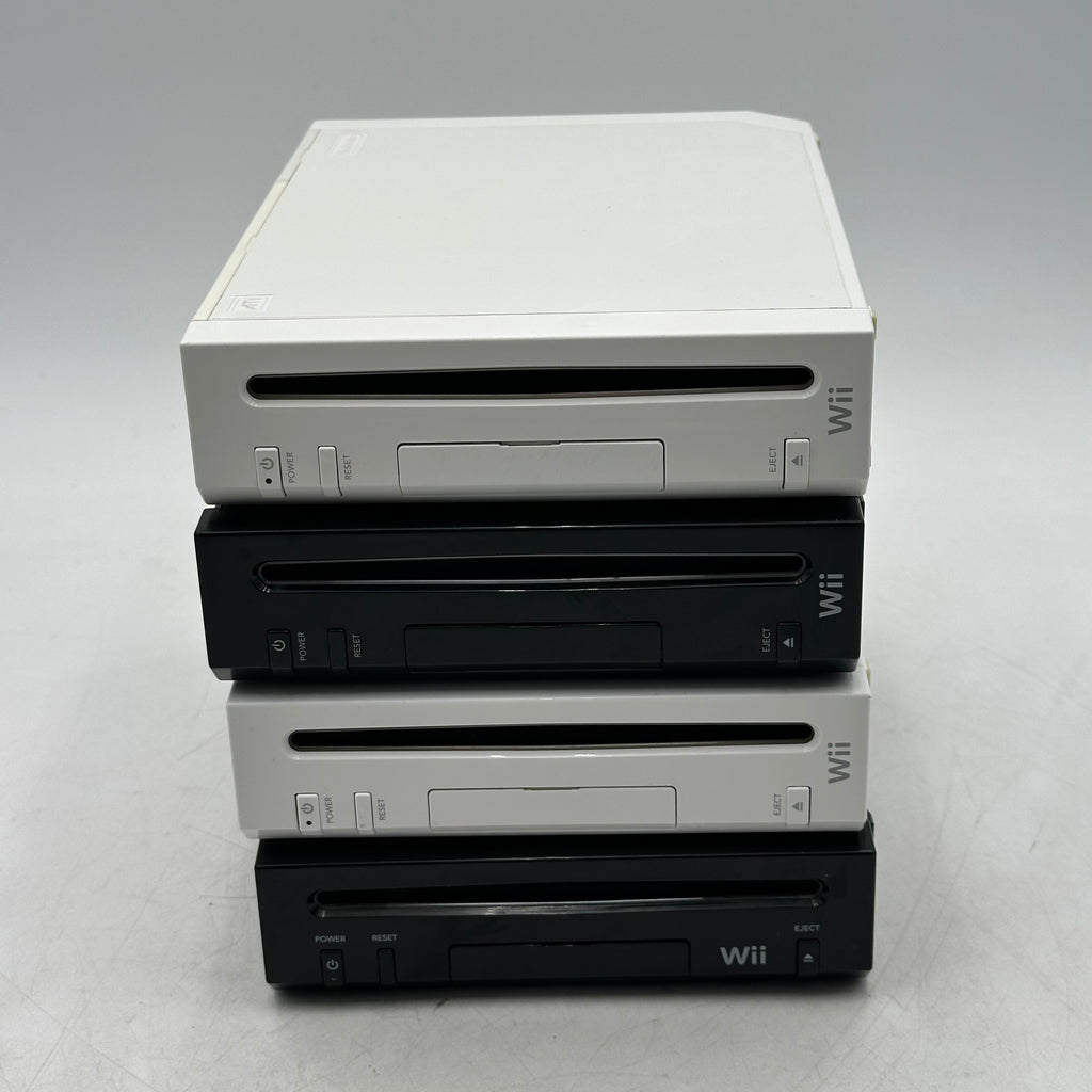 Nintendo Wii RVL-101/Wii RVL-001 4 System Console Black/White Video Game System
