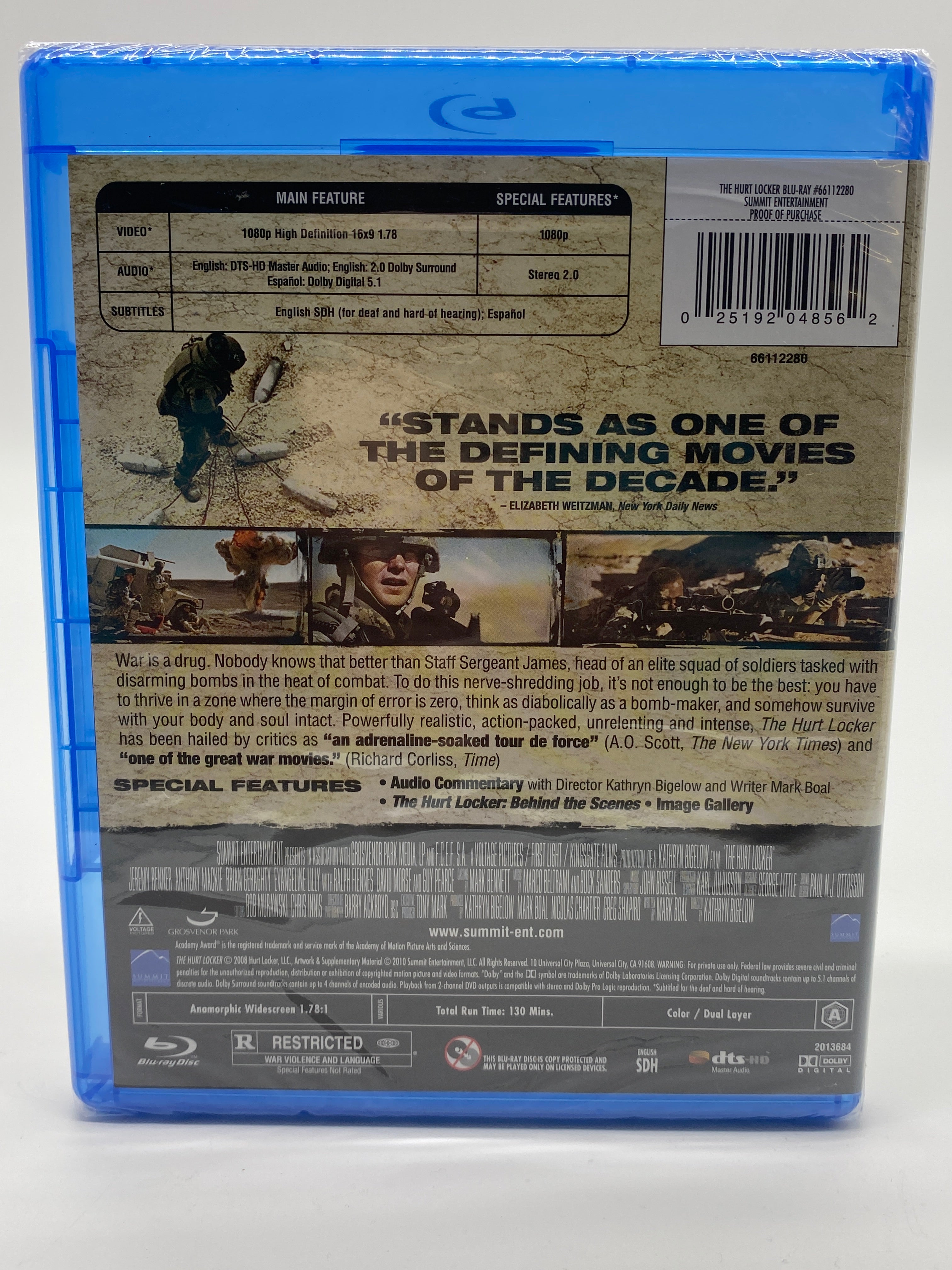 Blu-ray Disc The Hurt Locker New In Box