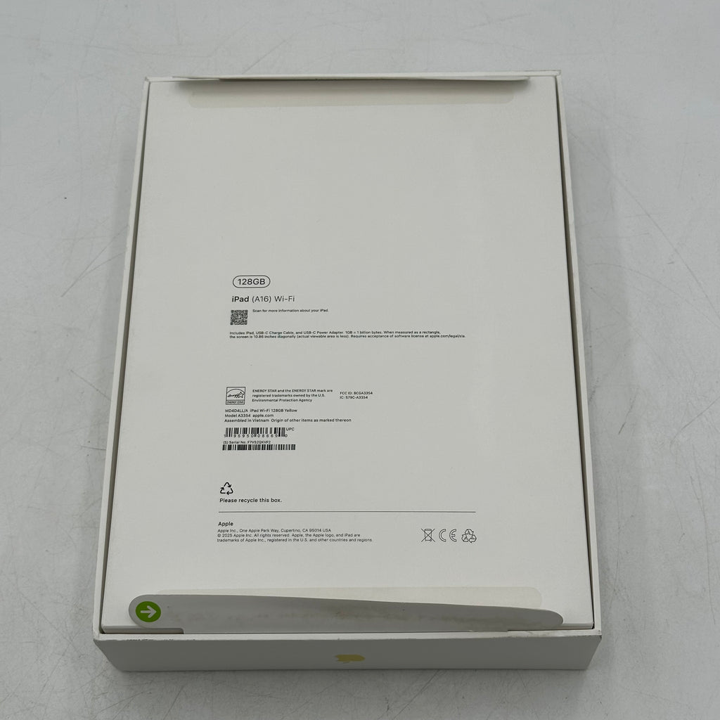 Apple iPad 11th Gen A3354 128GB Wi-Fi Yellow