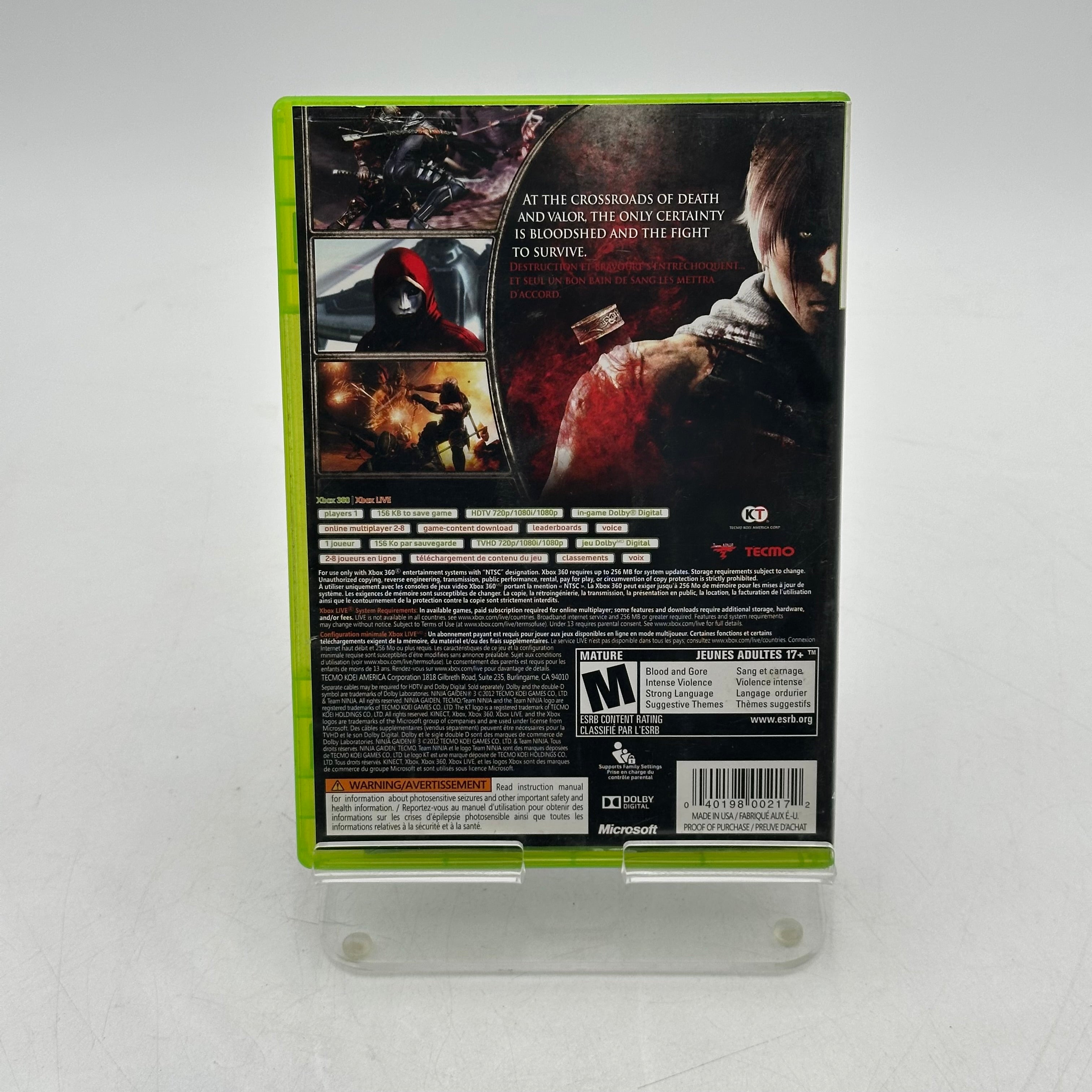 Ninja Gaiden 3 Xbox 360