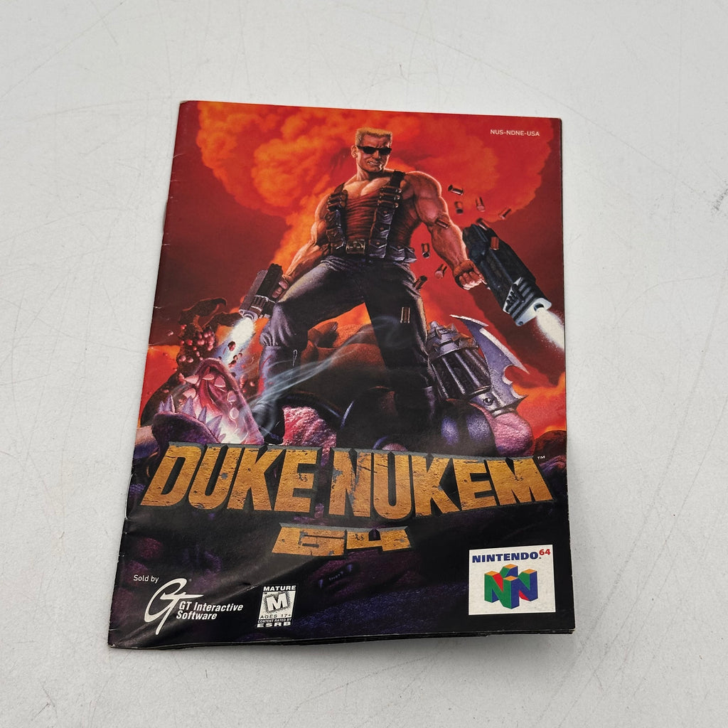 Nintendo 64  Duke Nukem Instruction Booklet Used