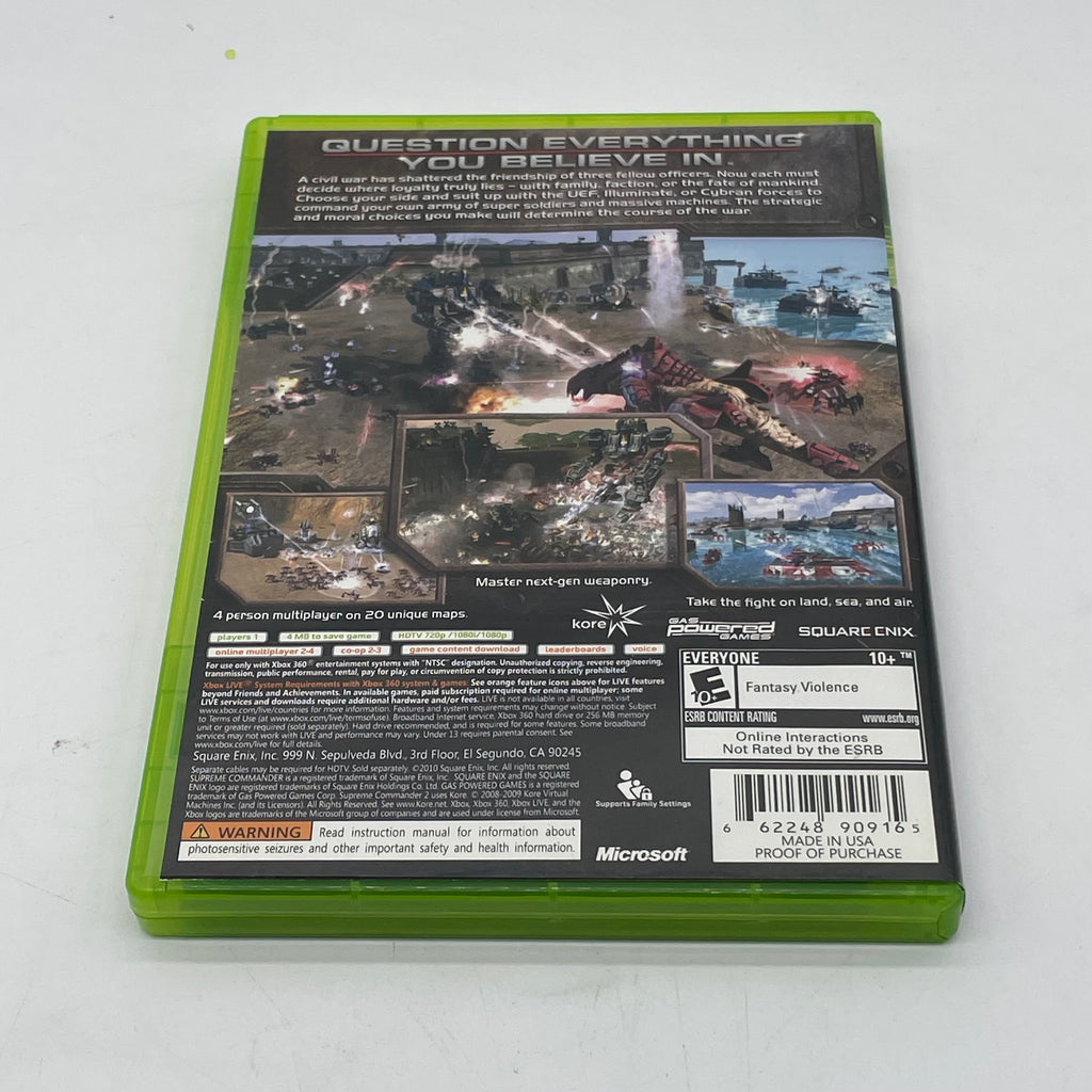 Supreme Commander 2 Xbox 360 Video Game