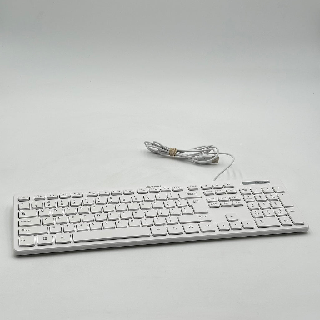 INLAND J9892 White Keyboard