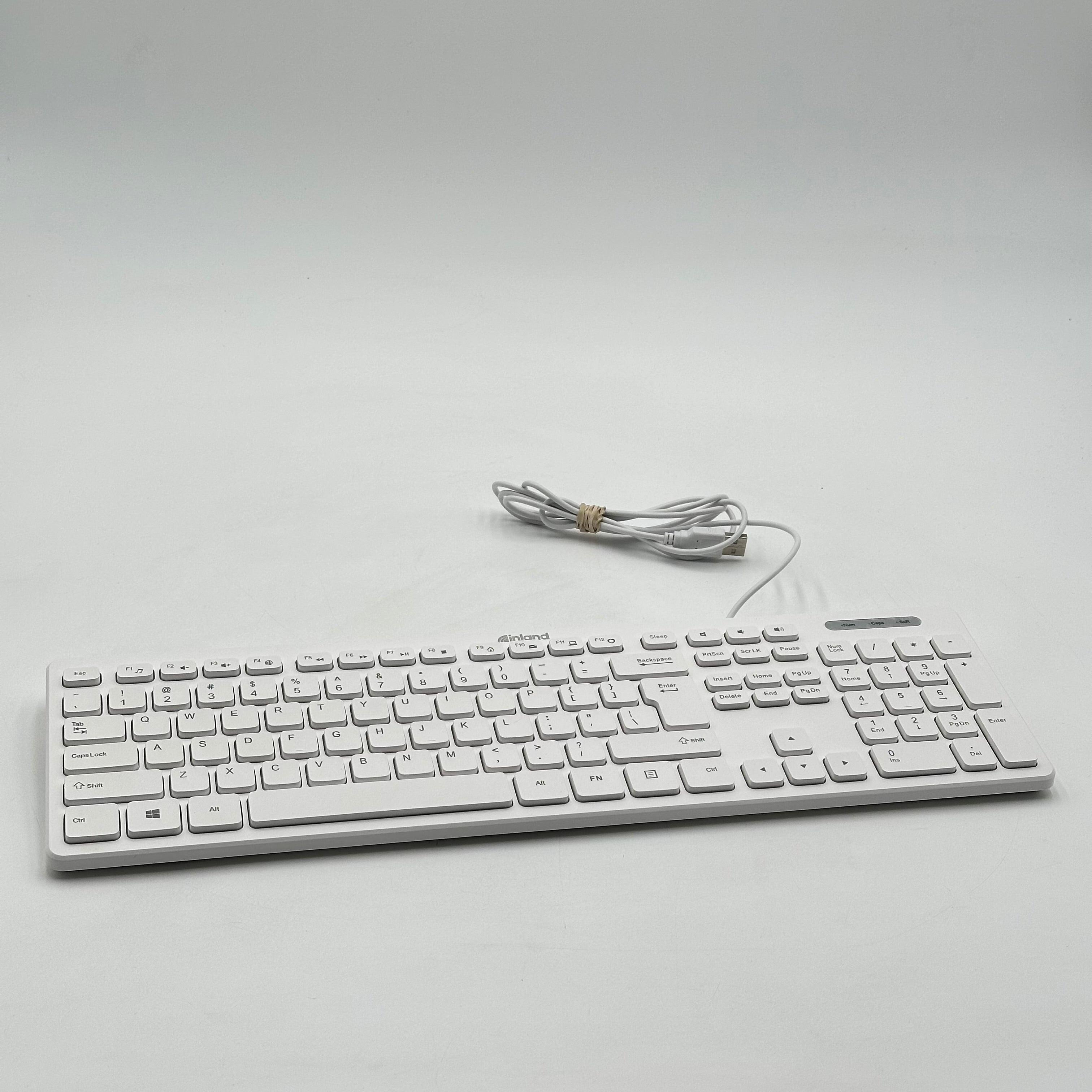 INLAND J9892 White Keyboard