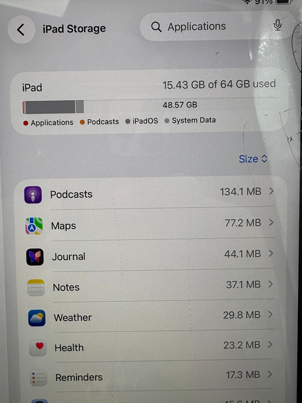 Apple iPad Air (4th Gen) A2316 (2020) 64GB Wi-Fi Only - Used  Blue