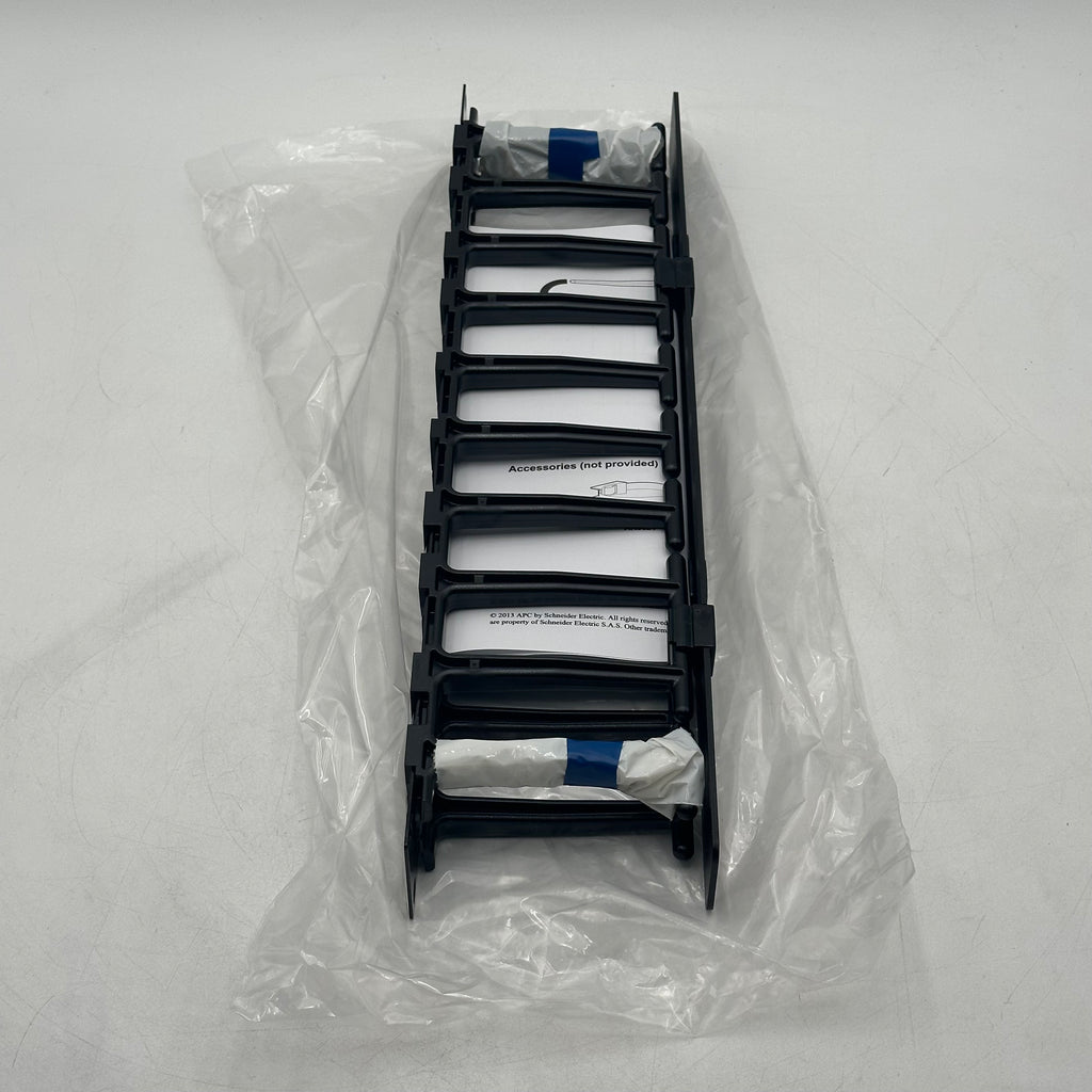 APC AR8602A Horizontal Cable Manager 1U x 4" Fingers Single Side w/Cover