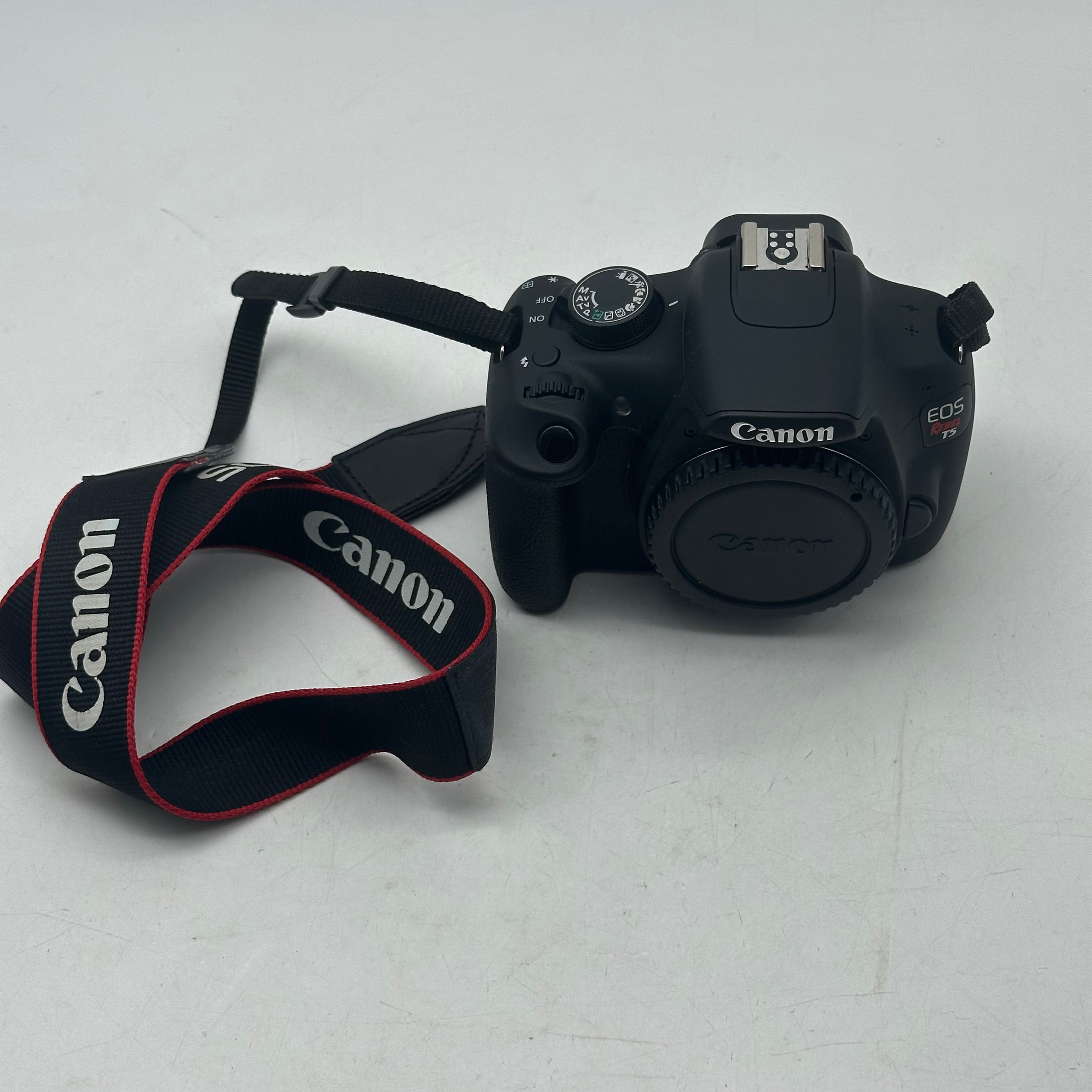 Canon EOS Rebel T5 Digital Camera w/ 18-55mm and 75-300mm Lenses