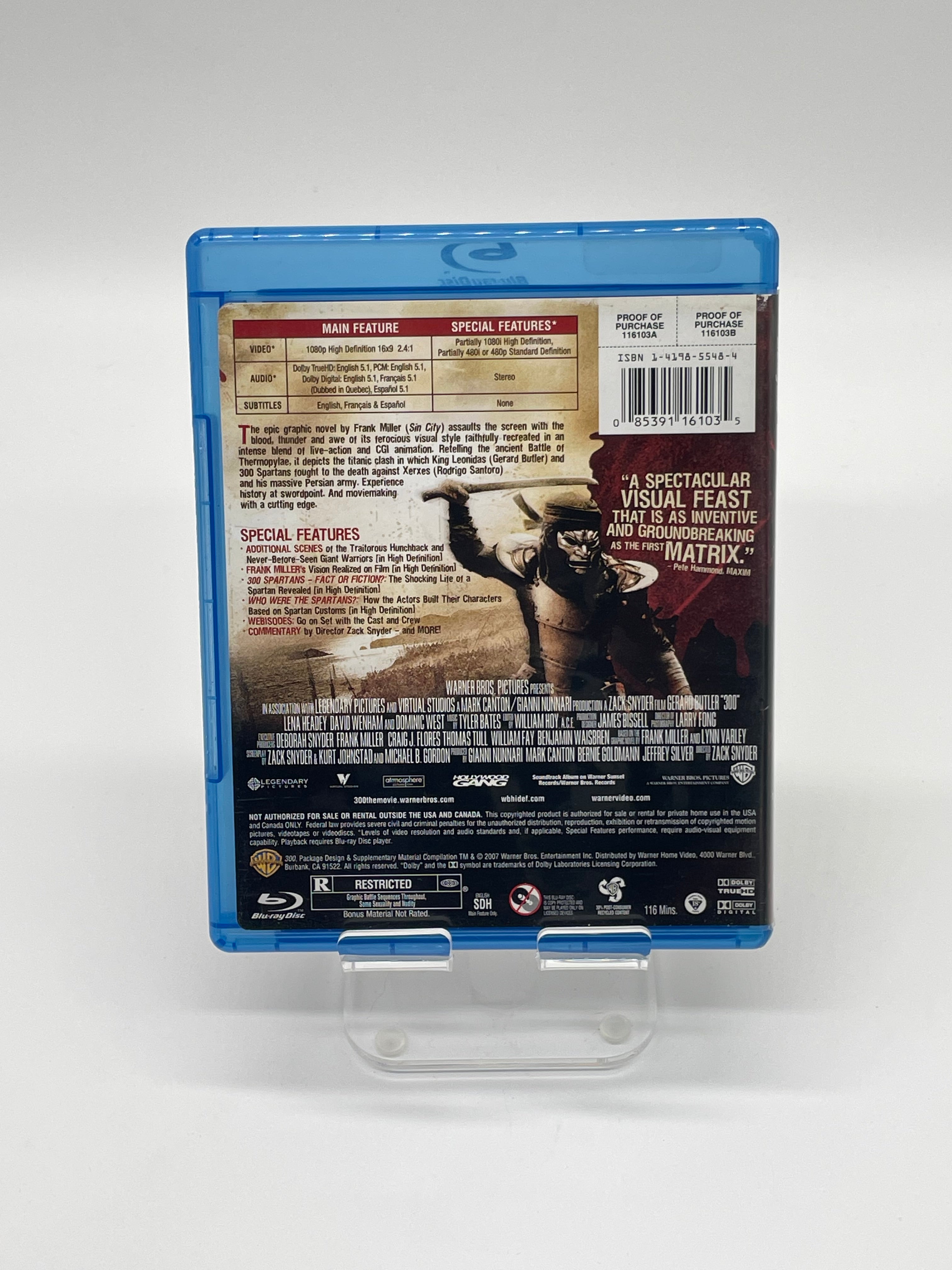 300 Blu-Ray Disc