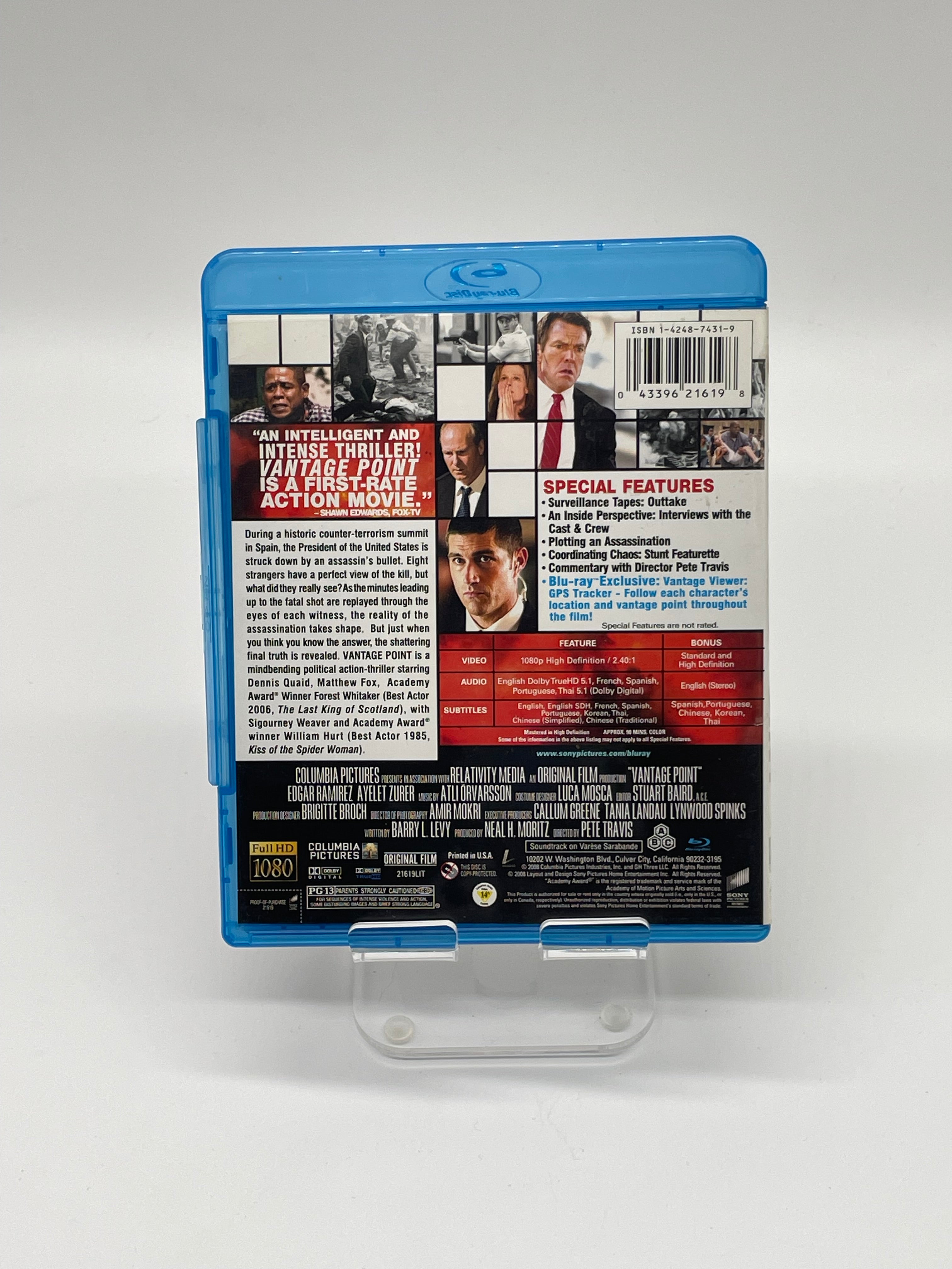 Blu-Ray Vantage Point Multi-Colored Used Condition
