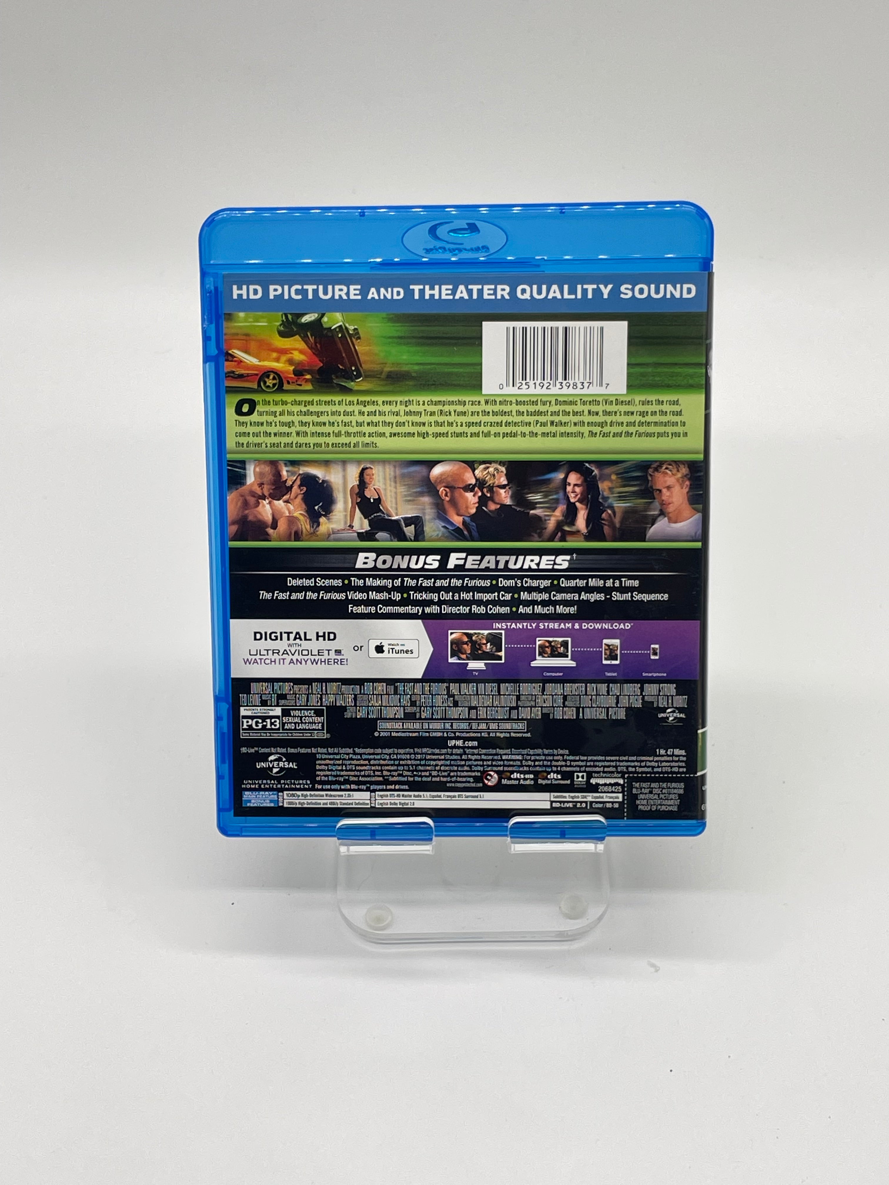 Blu-Ray The Fast And The Furious The Original