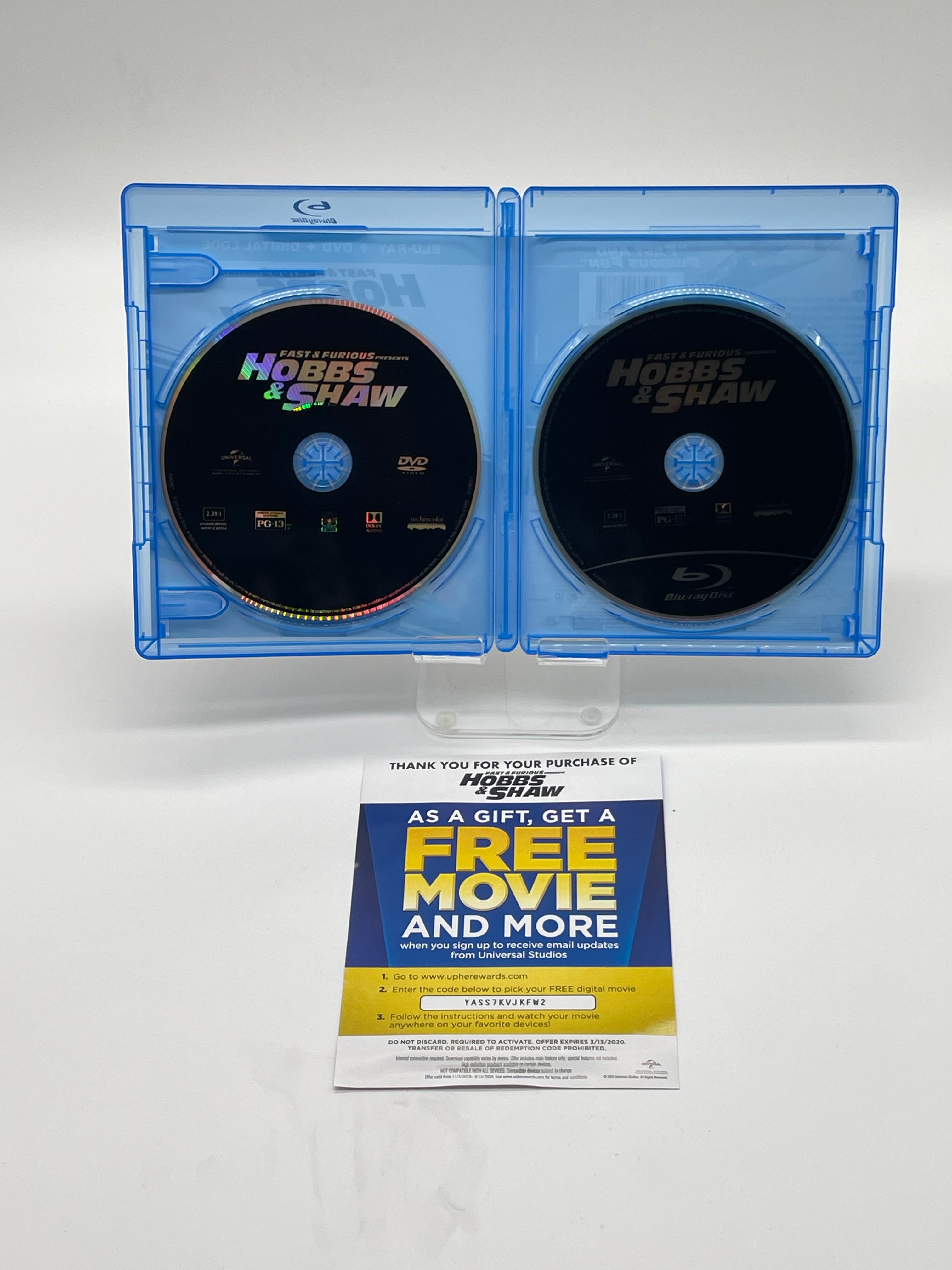 Blu-Ray Fast & Furious Presents Hobbs & Shaw 2 Disc Used - Multi-Colored