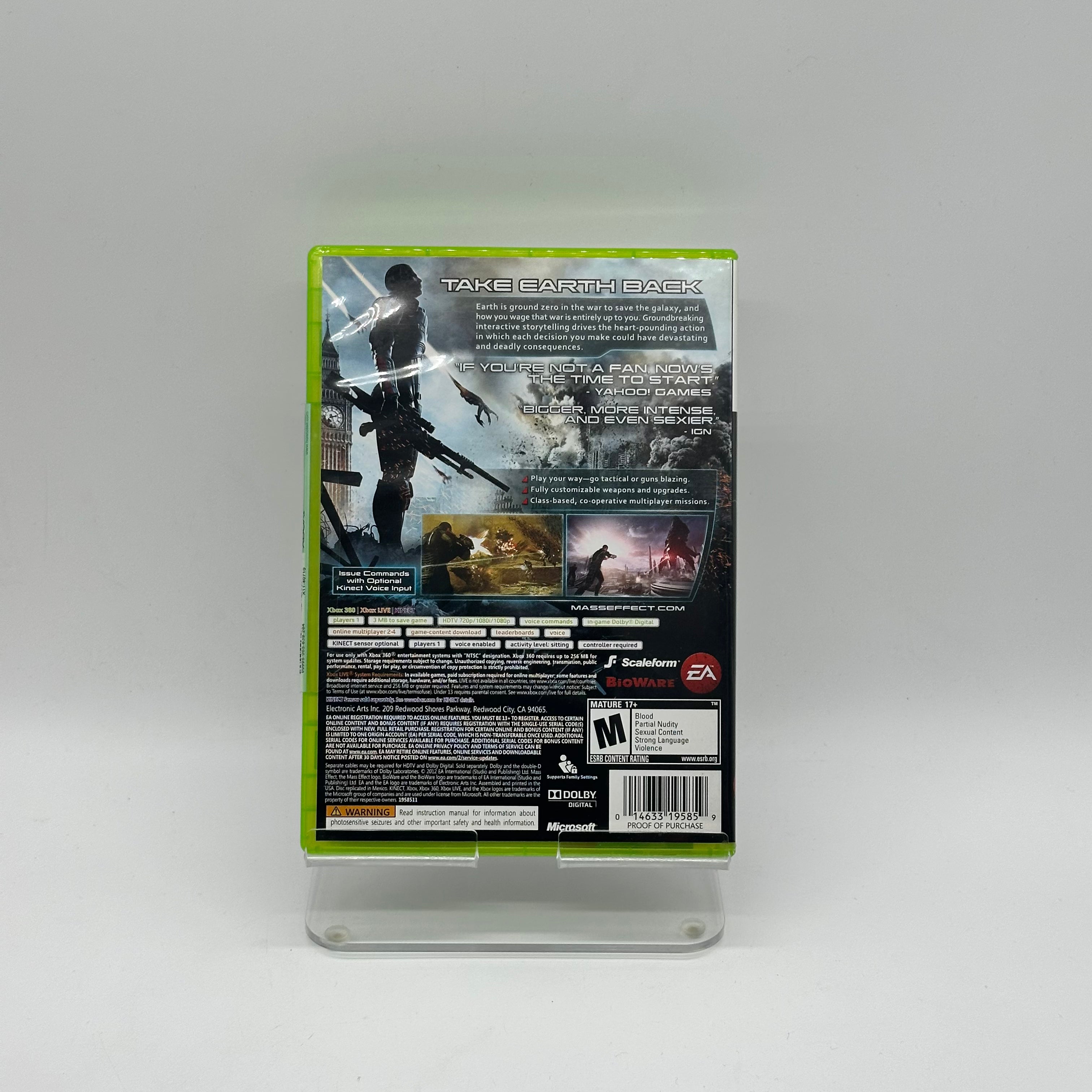 Used Xbox 360 Mass Effect 3 Video Game